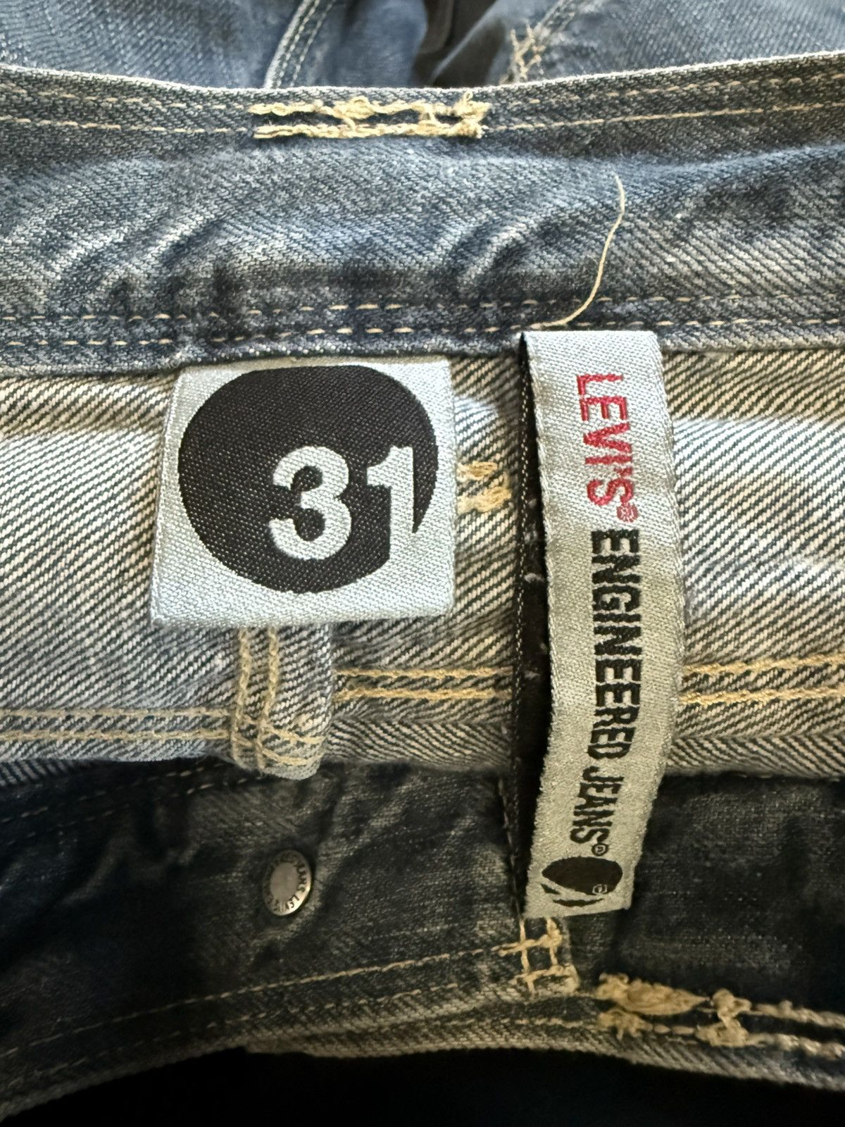 Levi's 90s Levis Engineered Jeans Whiskers Twist Leg Size US 30 / EU 46 - 17 Thumbnail