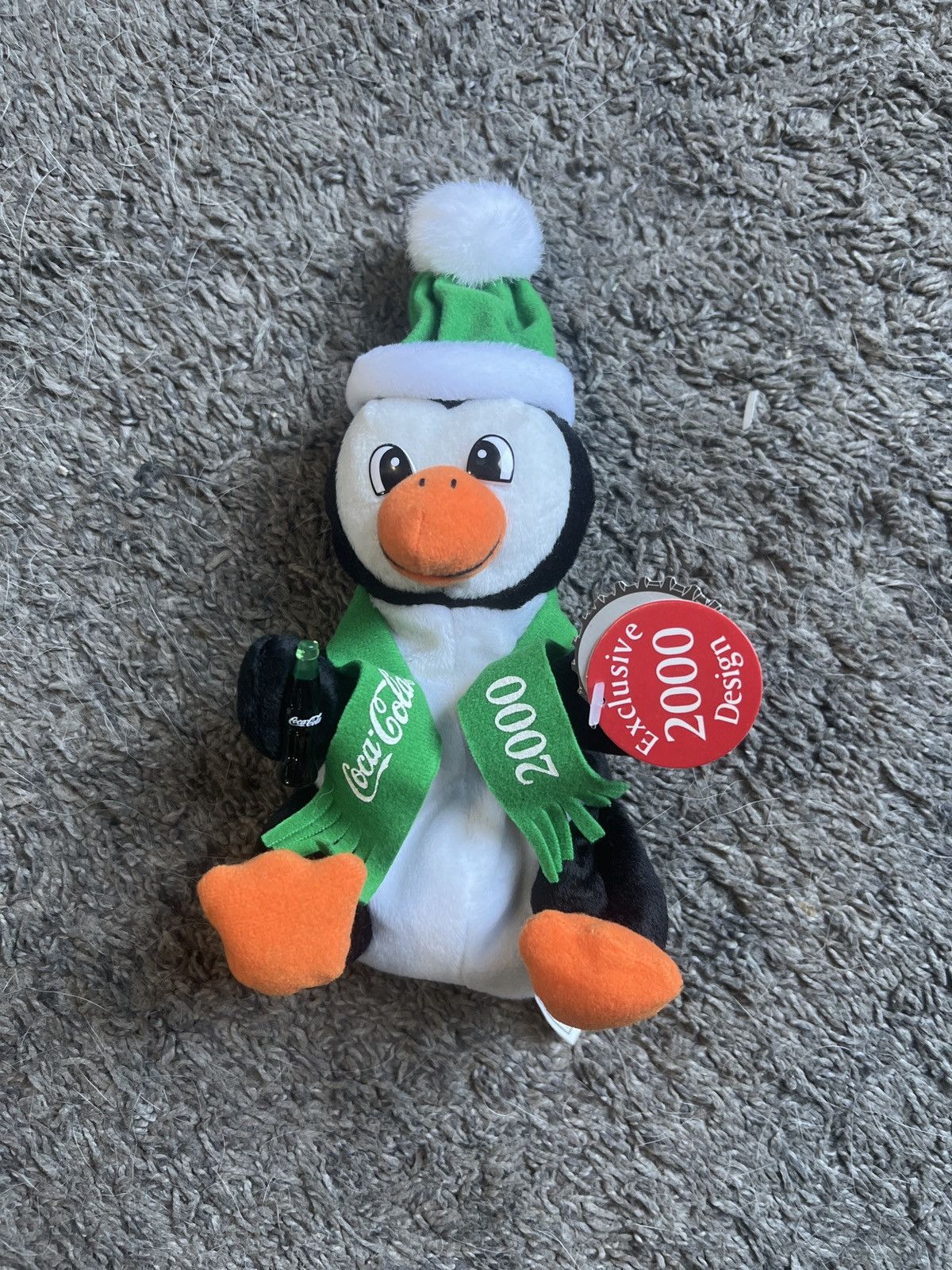 Coca Cola 1999 Coca-Cola Penguin In A 2000 Scarf Plush Size ONE SIZE - 1 Thumbnail