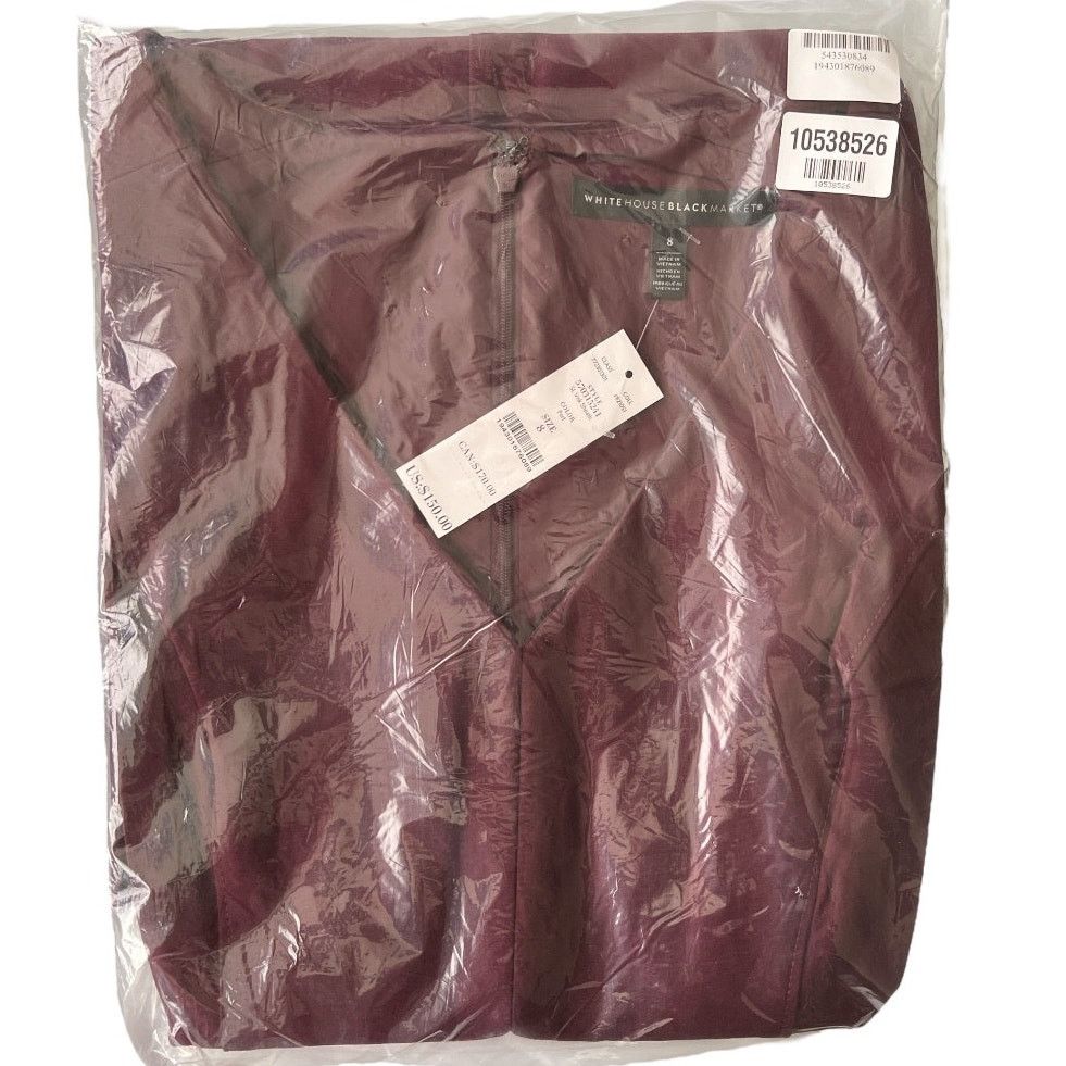 White House Black Market White House Black Market Burgandy Sheath Dress, US8 Size M / US 6-8 / IT 42-44 - 5 Thumbnail