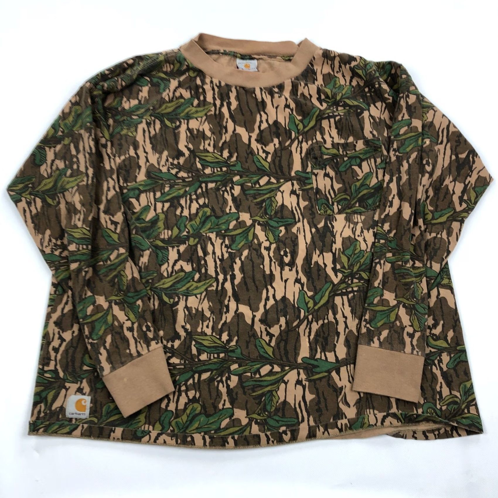 Carhartt VINTAGE Carhartt Shirt Mens XL Long Sleeve Green Leaf Camo Mossy Oak 90s Outdoor Vintage Hunting Mens Size US XL / EU 56 / 4 - 2 Thumbnail