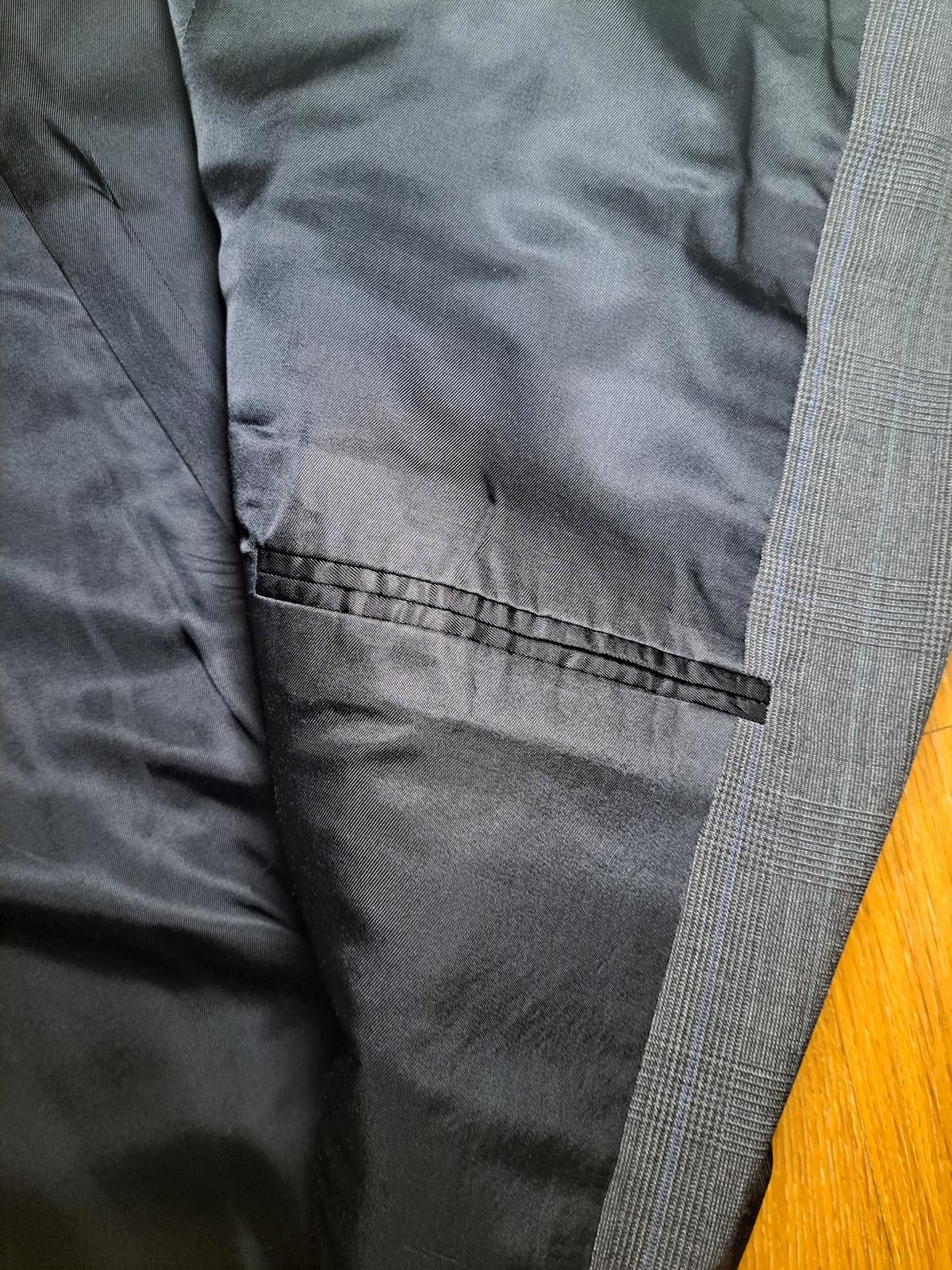 Oscar De La Renta Oscar de la Renta 2 PIece Suit 42L 36x29 Gray Glen Plaid Size 42L - 8 Thumbnail