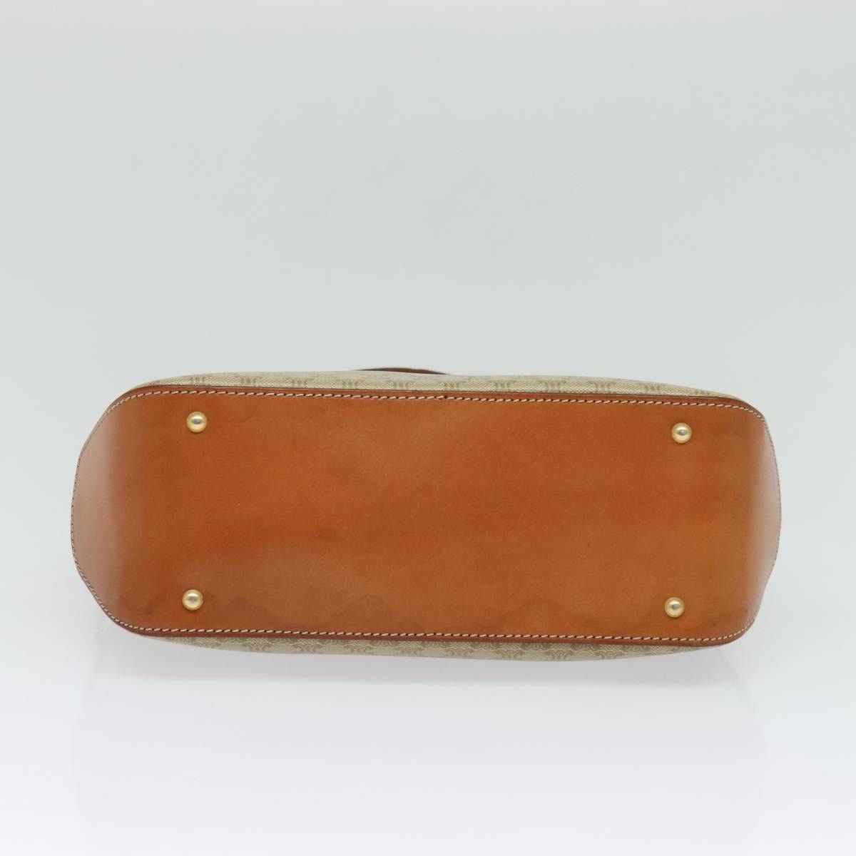 Celine CELINE Macadam Canvas Hand Bag Pvc Beige Gold Size ONE SIZE - 9 Thumbnail