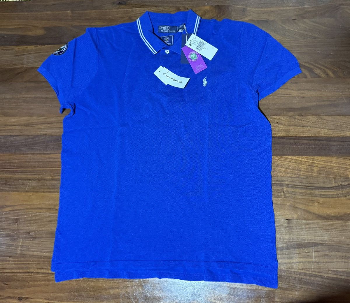 Polo Ralph Lauren Wimbledon Cotton Polo-Collar Sweater Sz XL
