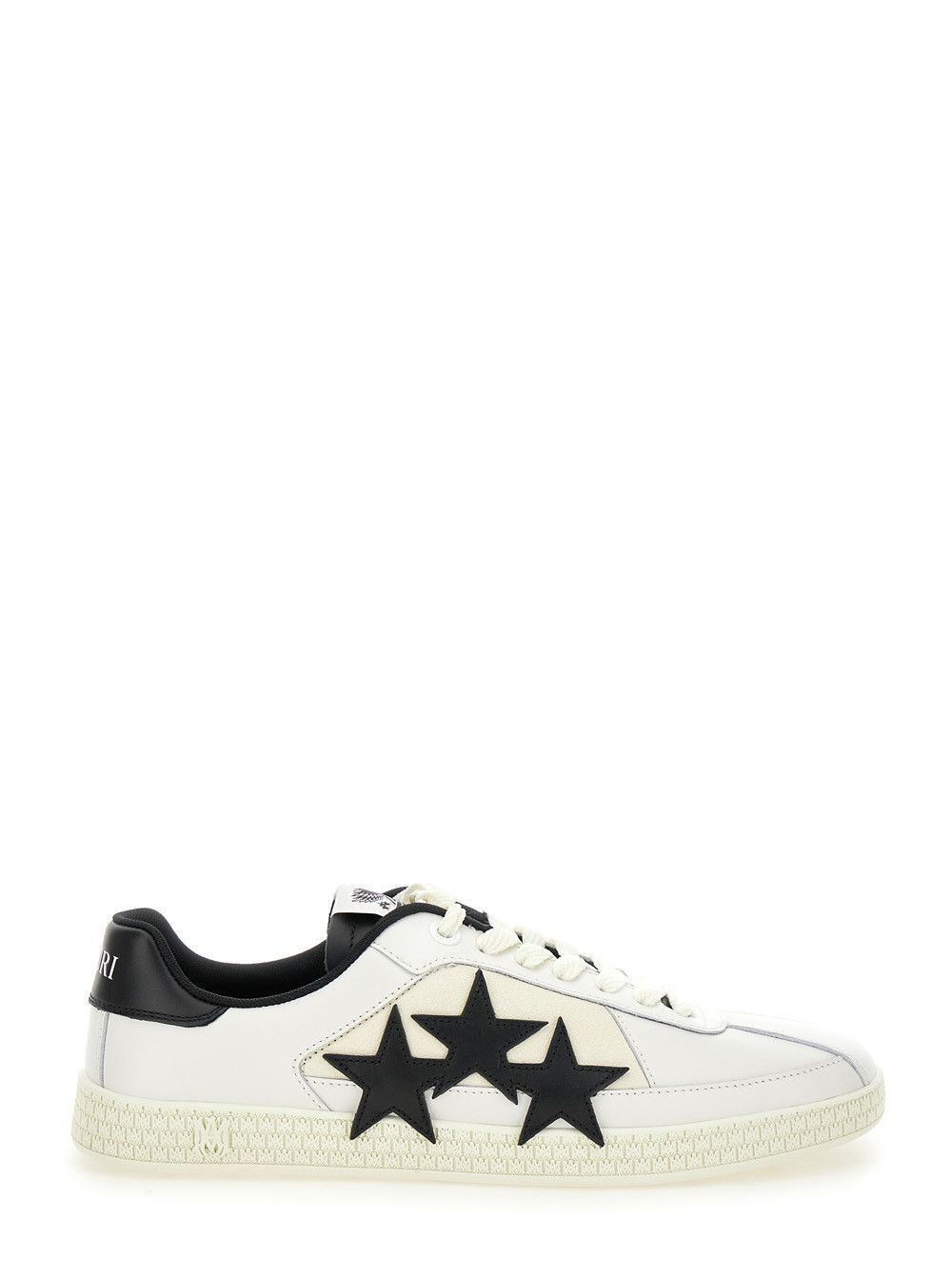 Amiri 'Pacific' Low Top Sneakers with Star Patch on the Side and Logo Patch on the Tongue in Leather Man Size US 10 / EU 43 - 1 Thumbnail