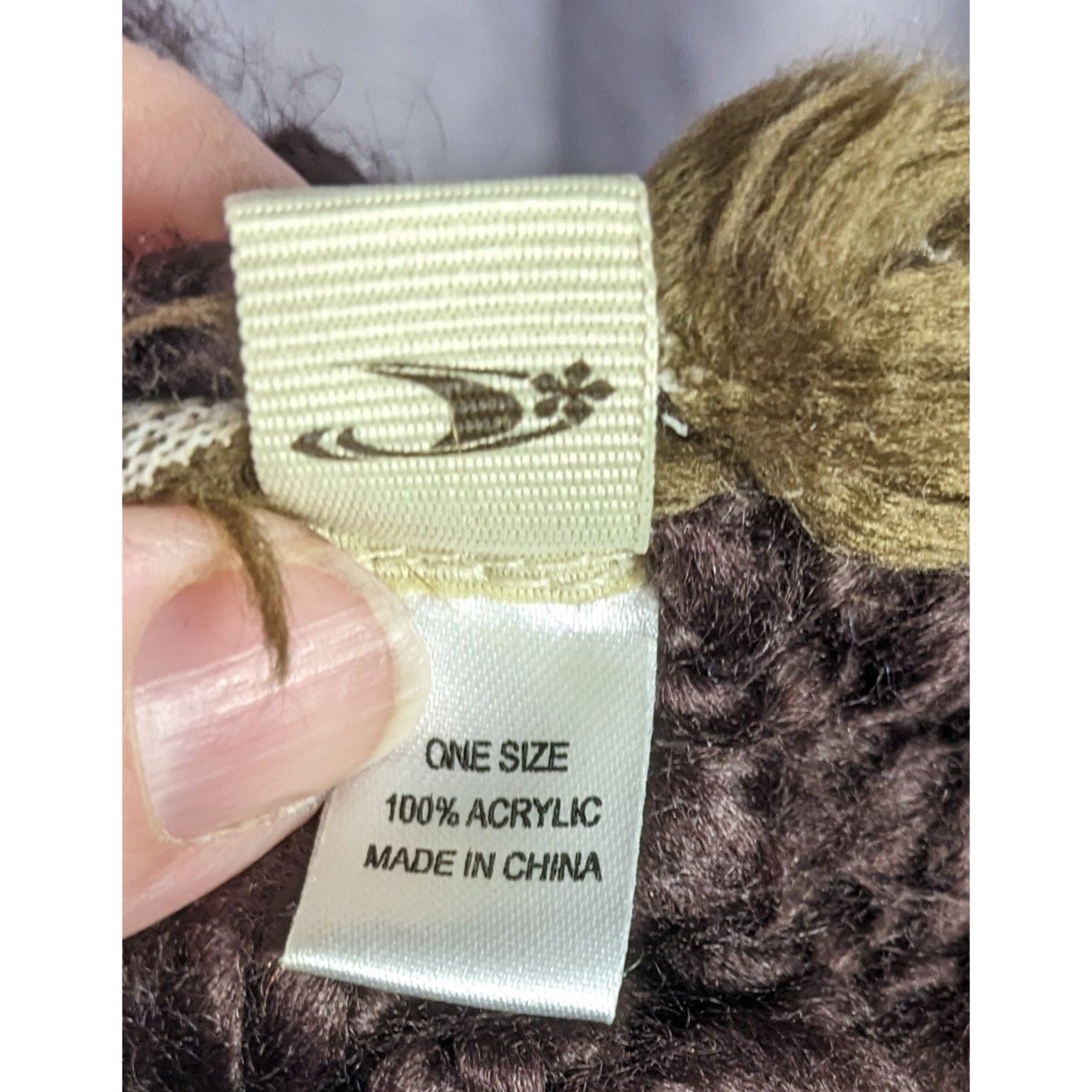 O'Neill Sporty O'Neill Brown Knit Scarf With Fringe & Faux Fur Trim Size ONE SIZE - 7 Thumbnail