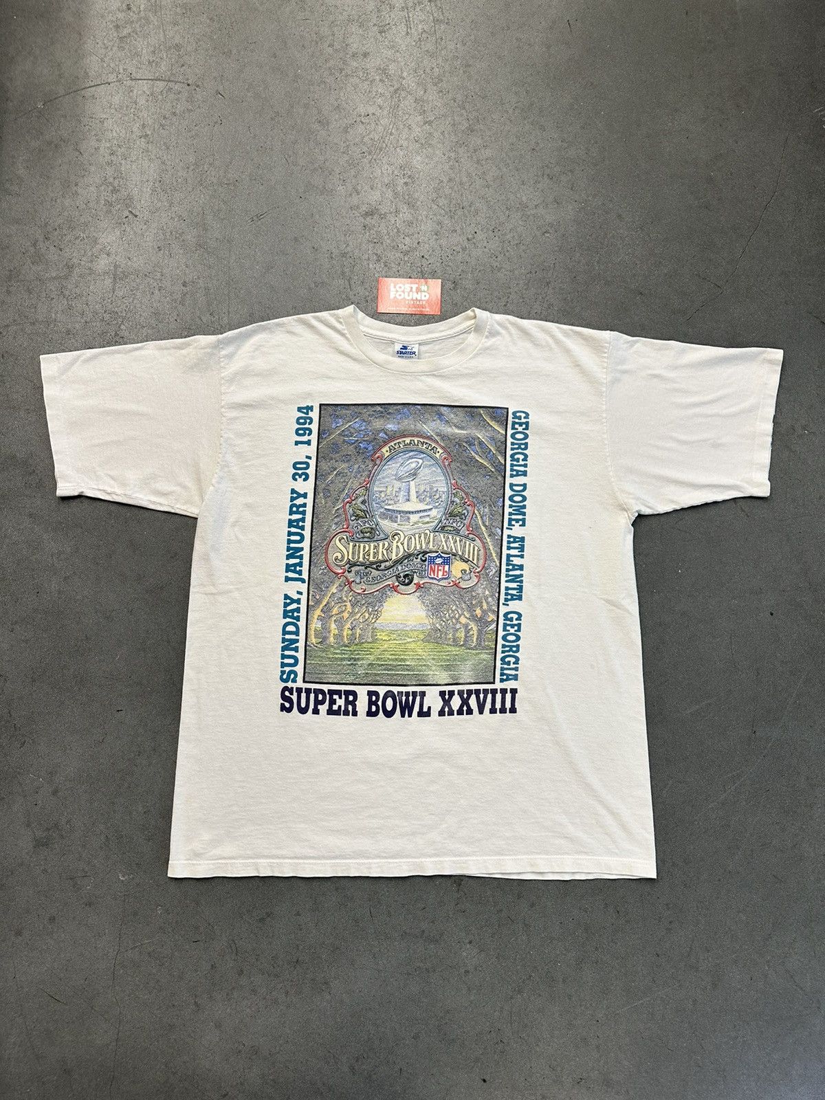 1994 Vintage Super Bowl XXVIII Georgia Dome Tee