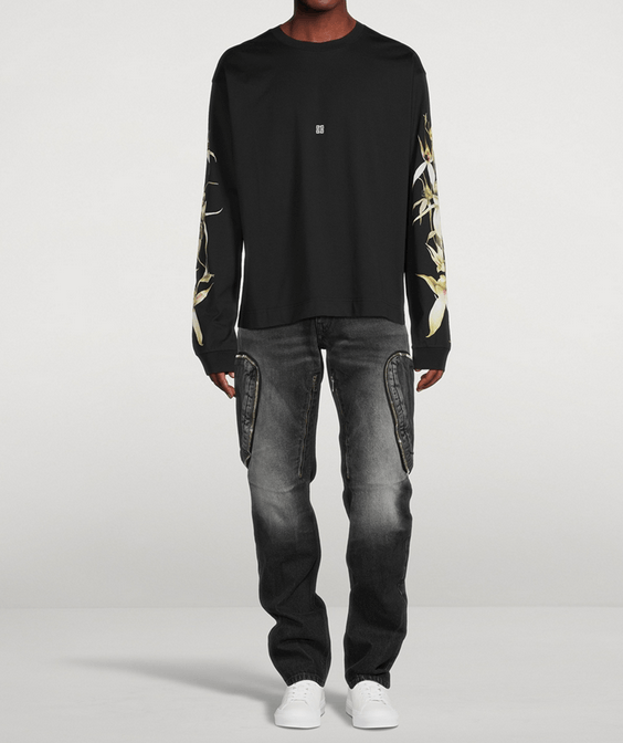 Givenchy Givenchy GVCY Floral Print 4G Logo LS T Shirt L Size US L / EU 52-54 / 3 - 13 Thumbnail