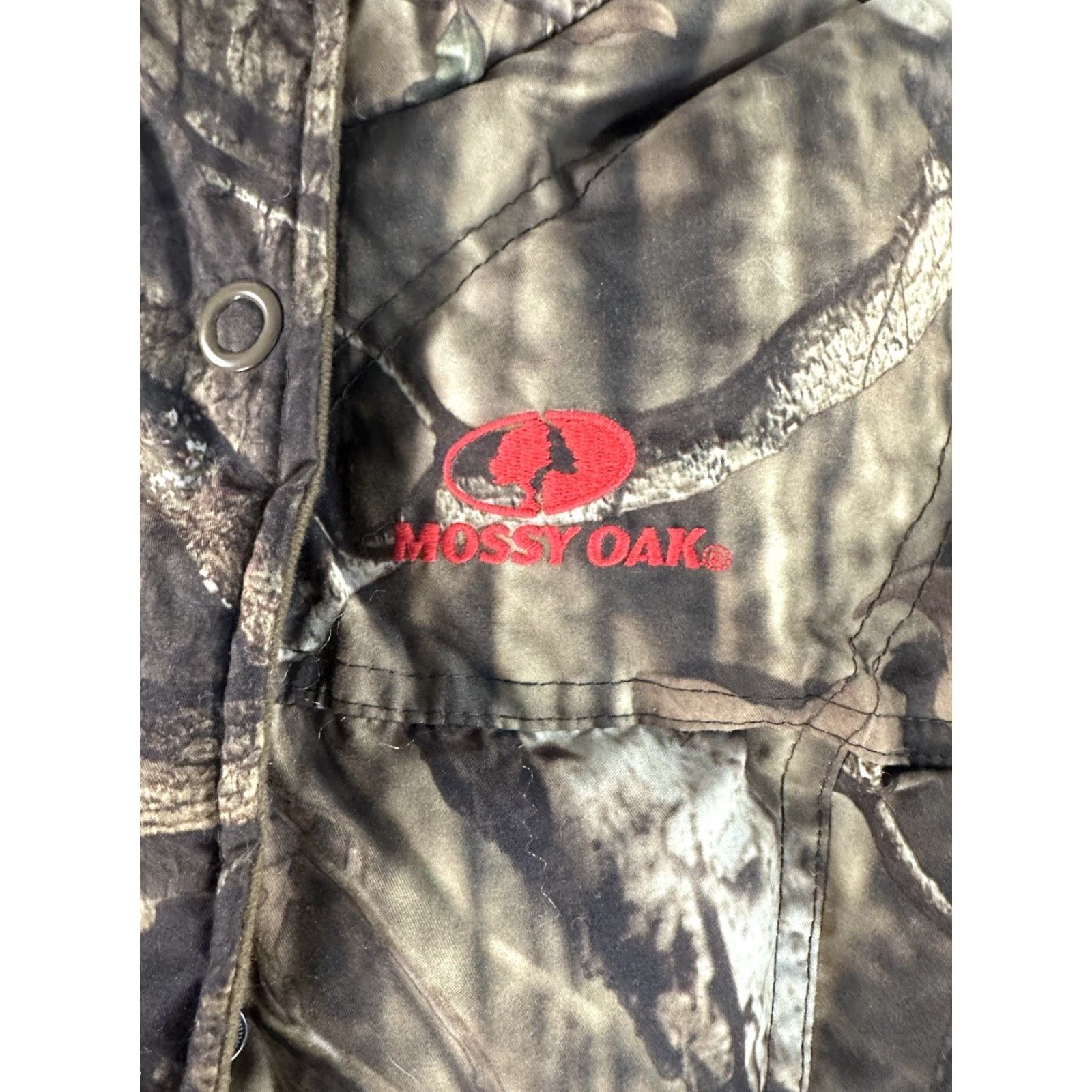 Vintage Mossy Oak Jacket Womens Medium Camouflage Full Zip Puffer Insulated Pockets Coat Size M / US 6-8 / IT 42-44 - 6 Thumbnail
