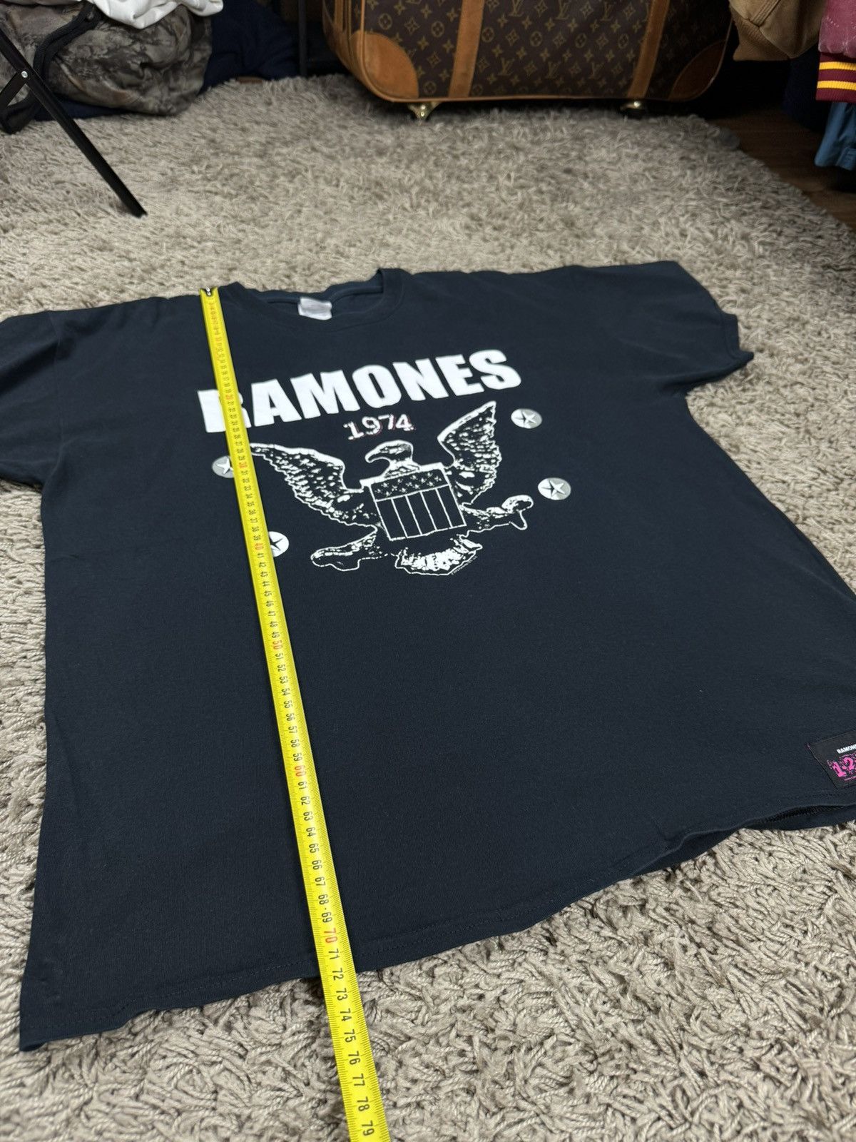 Band Tees Vintage rock t shirt Ramones 2012 original music rare item Size US XL / EU 56 / 4 - 5 Thumbnail