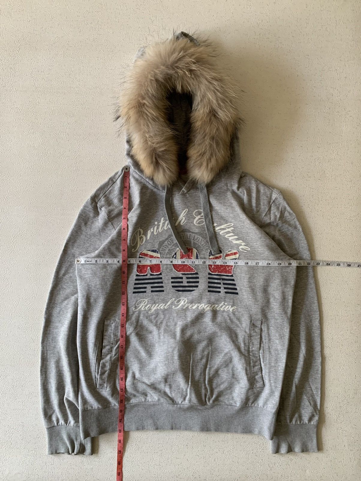 Japanese Brand 2000s ASK BRITISH VIBE FUR HOODIE IFSIXWASNINE LGB STYLE Size US L / EU 52-54 / 3 - 2 Thumbnail