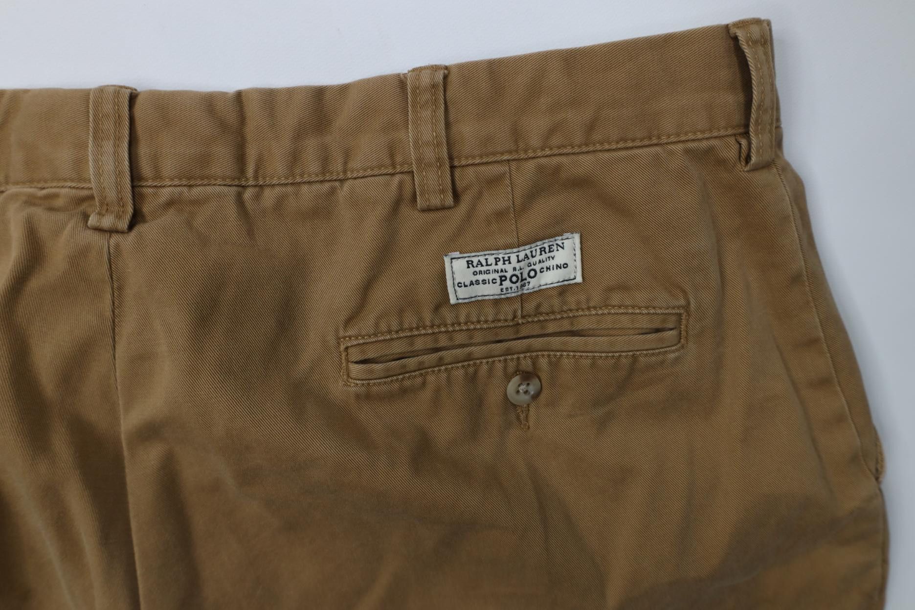 Polo Ralph Lauren Vintage 90s Ralph Lauren Prospect Wide Leg Chino Pants Brown Size US 40 / EU 56 - 14 Thumbnail