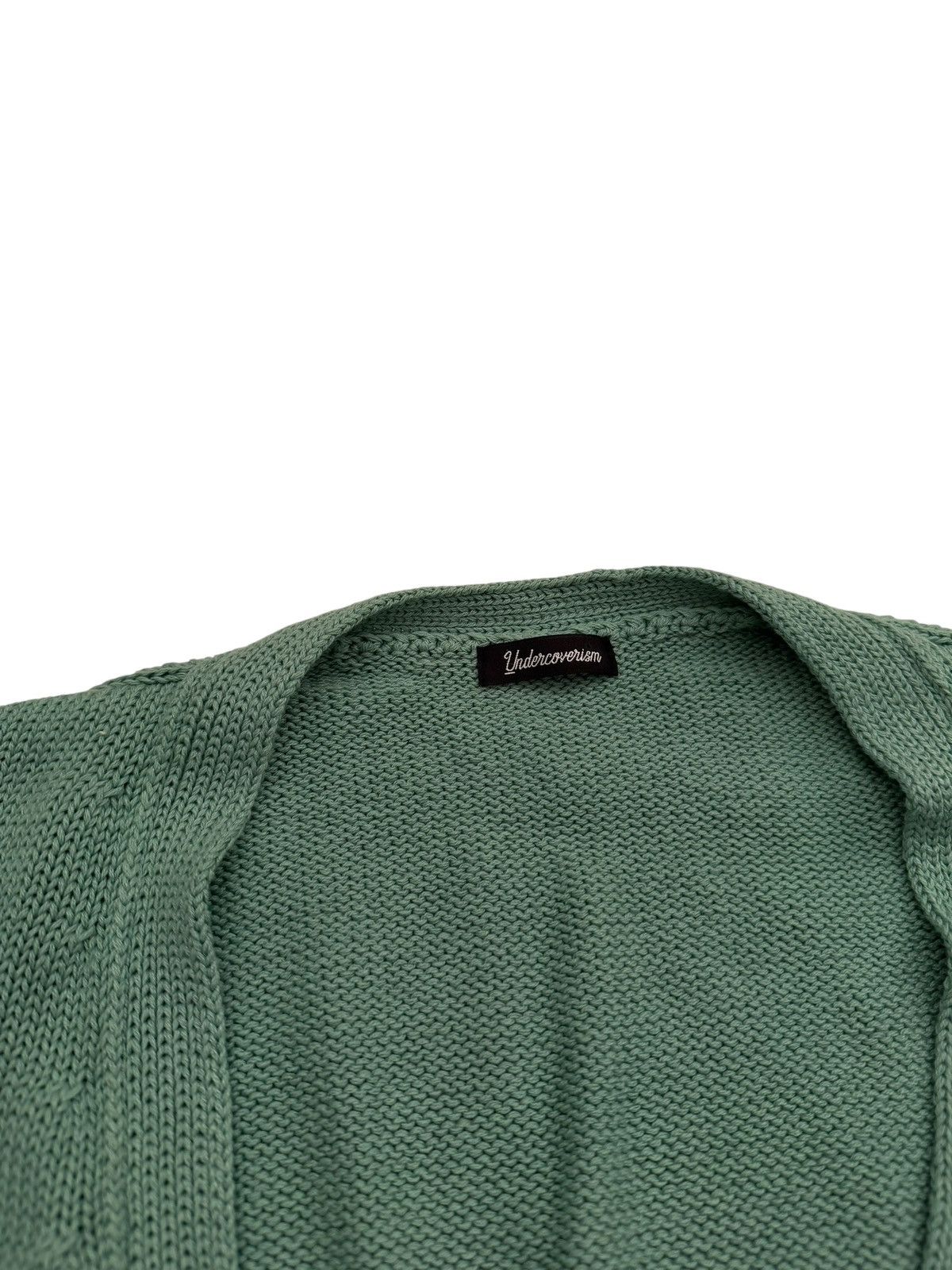 Undercover Faded Green Distressed Cardigan Size US XL / EU 56 / 4 - 5 Thumbnail