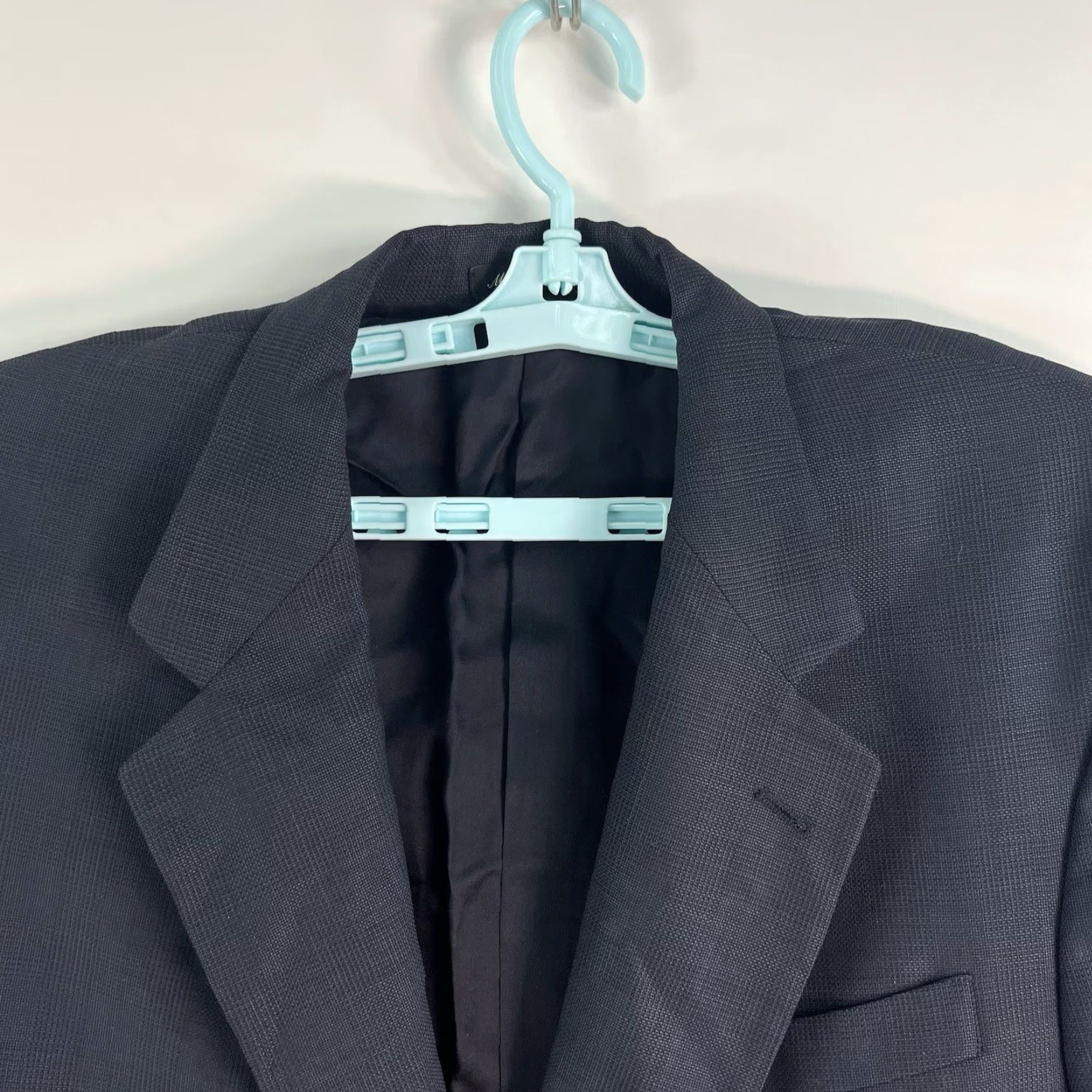 Murano Murano Blazer Mens Wool Check 46R Gray Solid Made In Italy Vintage? No. (Need to ensure correct). Size 46R - 2 Thumbnail