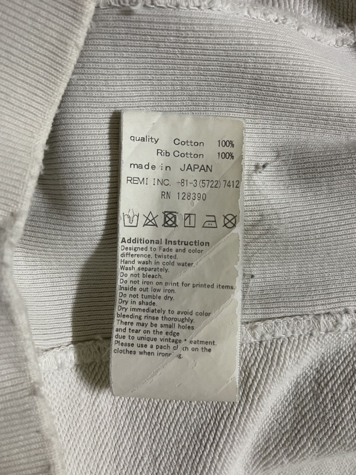 Japanese Brand Remi Relief Cotton Jersey Sweatshirt Crewneck Size US S / EU 44-46 / 1 - 25 Thumbnail