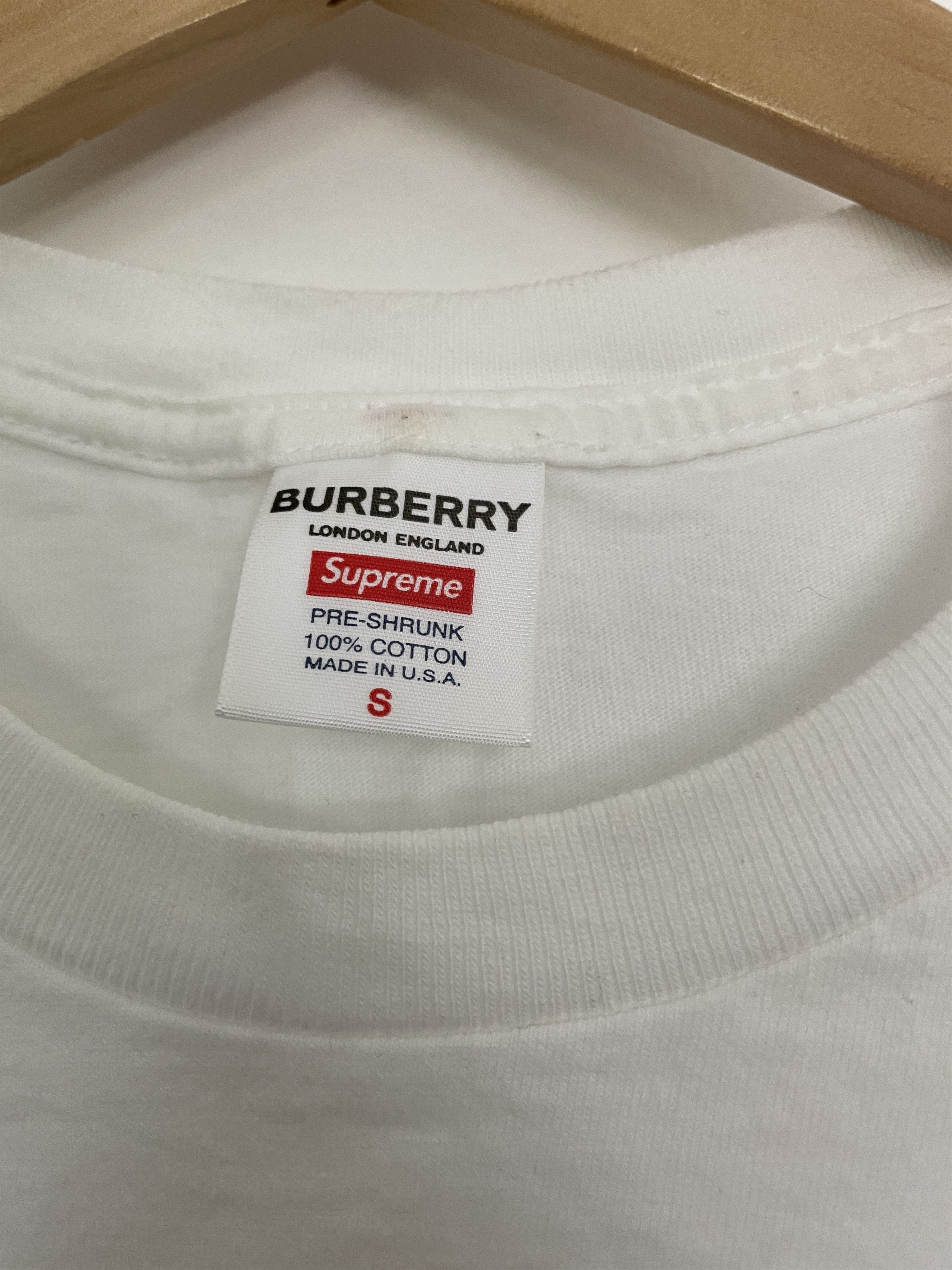Burberry × Supreme Supreme x Burberry Box Logo Tee Size US S / EU 44-46 / 1 - 5 Thumbnail