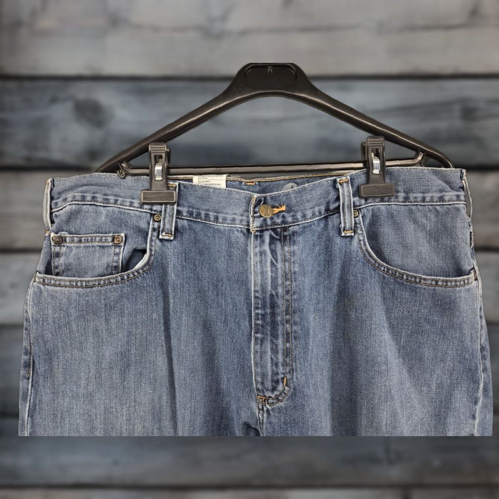 Carhartt Carhartt Jeans Mens Blue Denim 38x36 Straight Regular Fit Work Casual B325 LGB Size US 38 / EU 54 - 1 Thumbnail