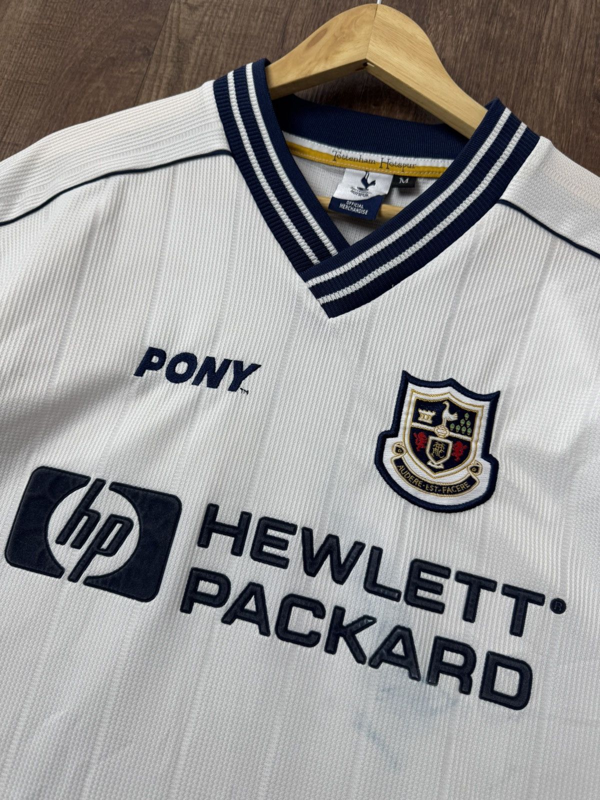 PONY VINTAGE 97-99 TOTTENHAM HOTSPUR HOME JERSEY Size US M / EU 48-50 / 2 - 1 Thumbnail