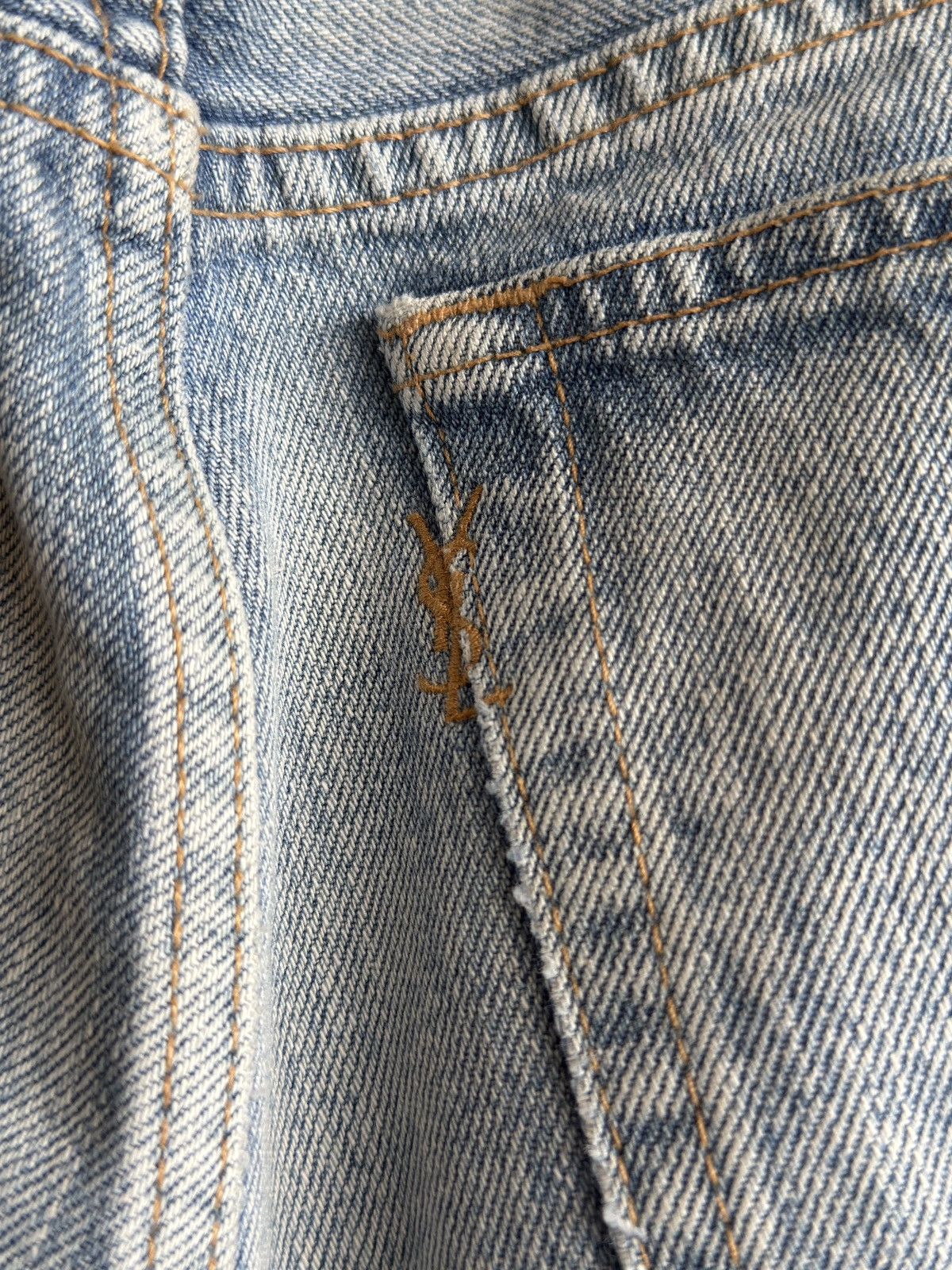 Saint Laurent Paris Saint Laurent Paris 2021 Washed Blue Jeans Size 25" / US 0 / IT 36 - 3 Thumbnail