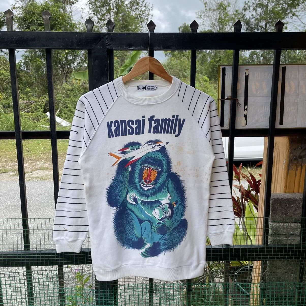 Kansai Yamamoto 🔥🇯🇵80s Kansai Yamamoto Gorilla Plane Graphic Sweatshirts Size US XXS / EU 40 - 1 Thumbnail