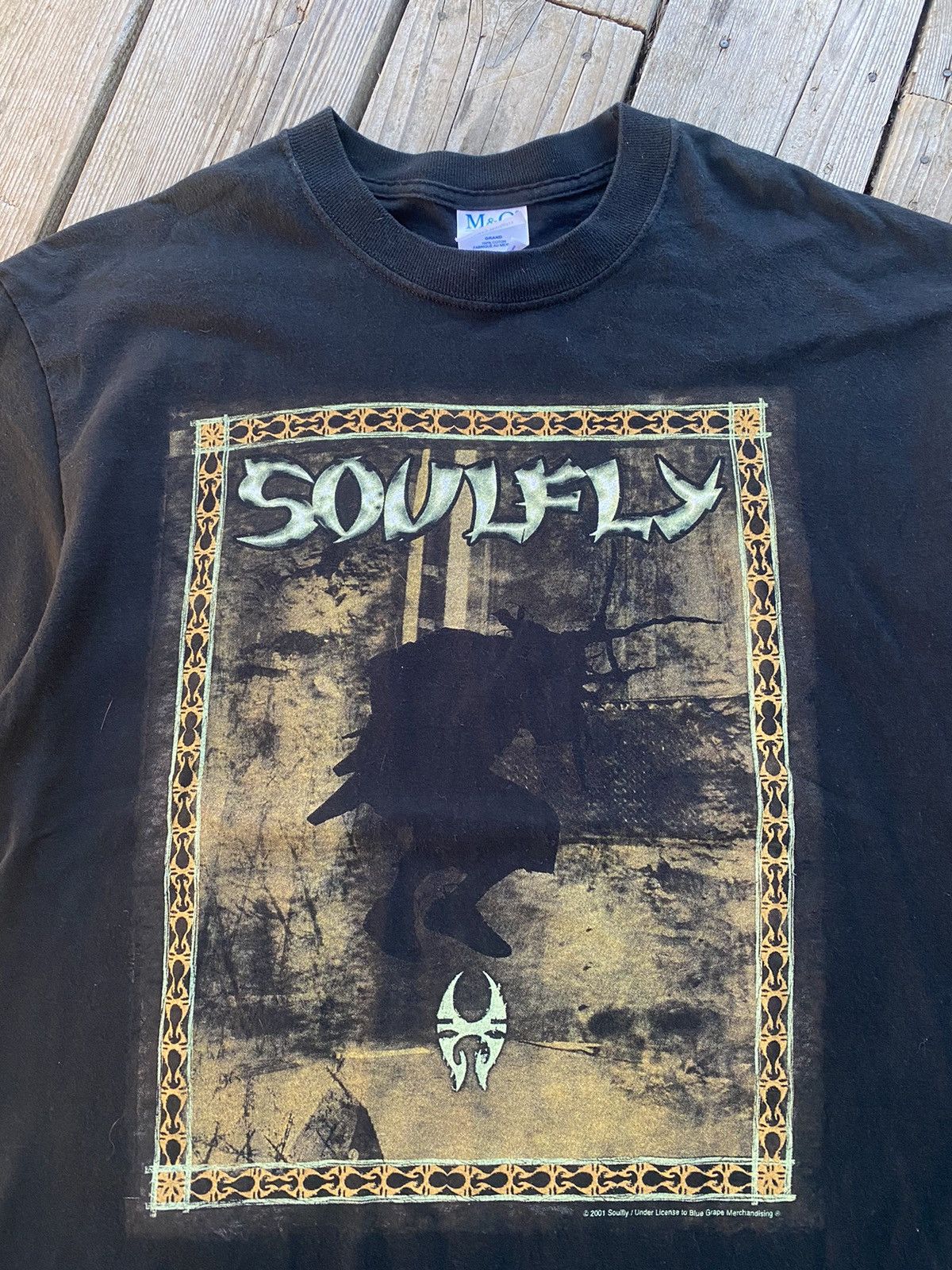 Band Tees Vintage Y2K Soulfly Heavy Metal Band Black Tee Size US L / EU 52-54 / 3 - 3 Thumbnail