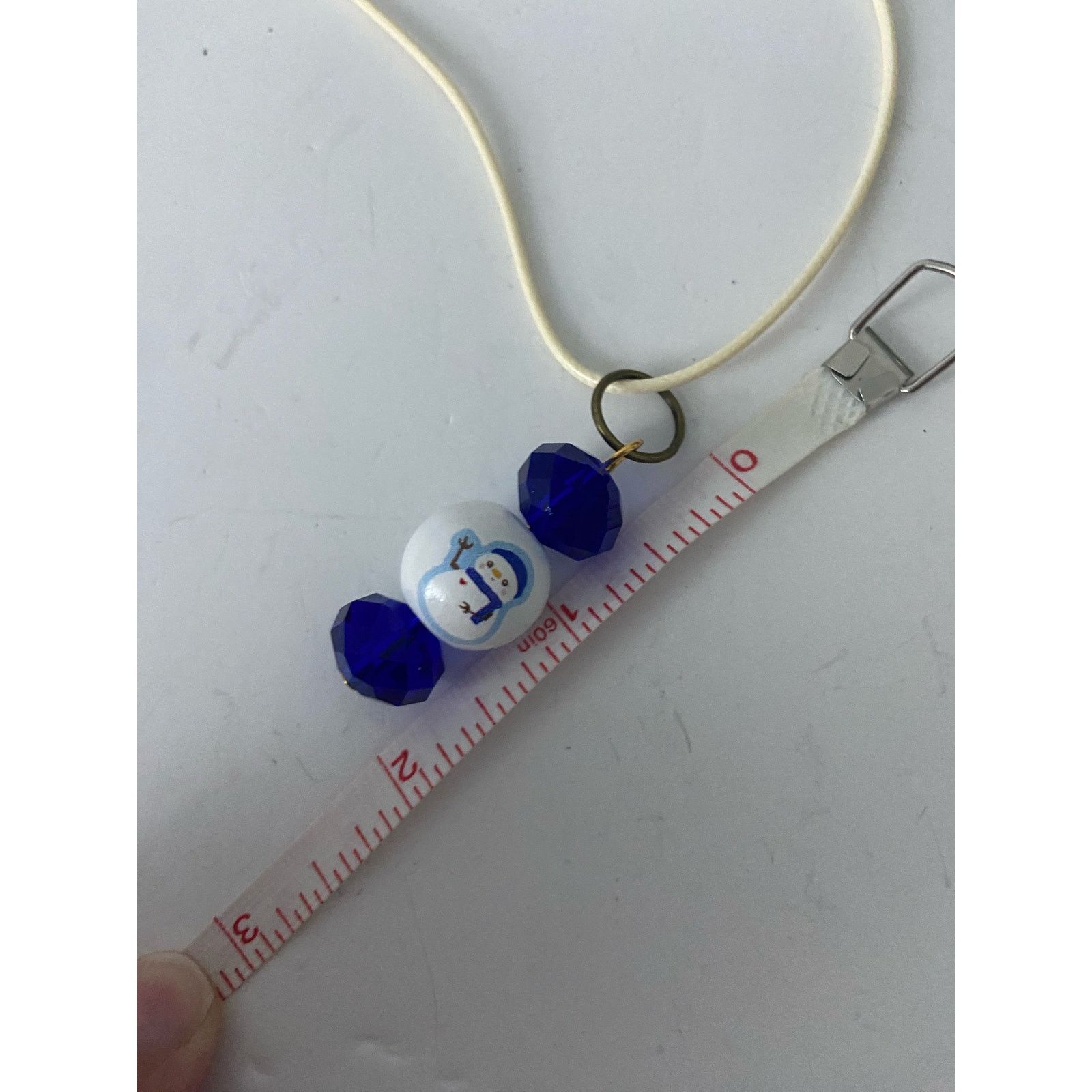 Handmade Handmade snowman pendant necklace Size ONE SIZE - 6 Thumbnail