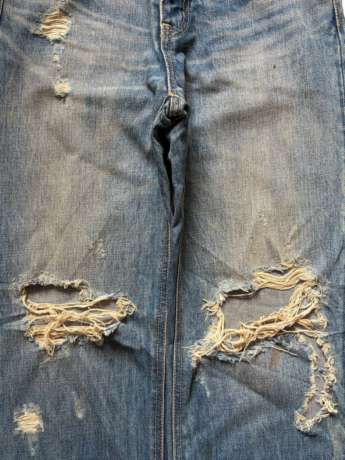 Ksubi Vintage Rodeo Crowns Rusty Wash Distressed Jeans Size 25" / US 0 / IT 36 - 3 Thumbnail