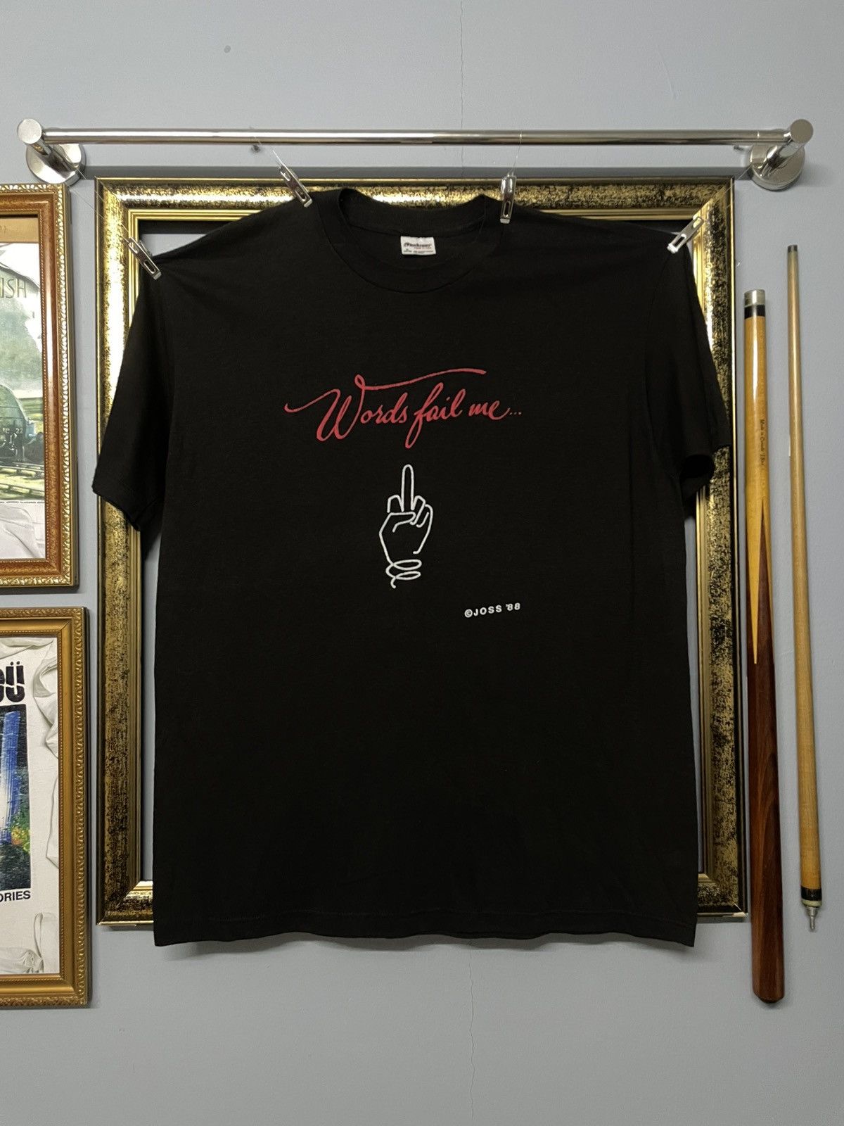 Vintage Vintage 1988 Words Fail me FUCK YOU Single Stitch Rapper Tee Size US L / EU 52-54 / 3 - 1 Thumbnail