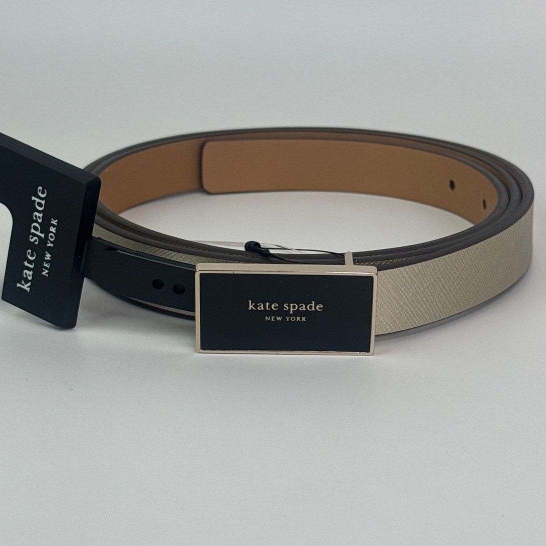 Kate Spade Kate Spade logo plaque belt X-Large, ( GOLD/BLACK/PALE Size ONE SIZE - 2 Thumbnail