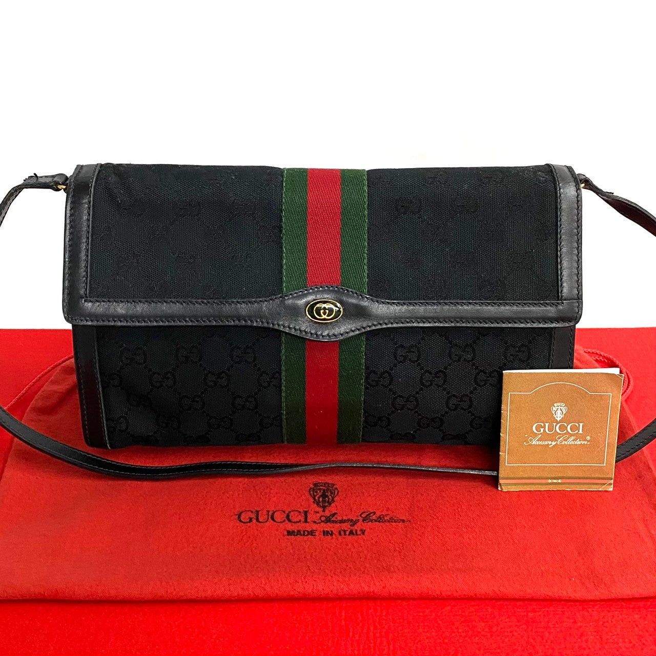 Gucci Gucci Shoulder Bag Black Leather Size ONE SIZE - 1 Thumbnail