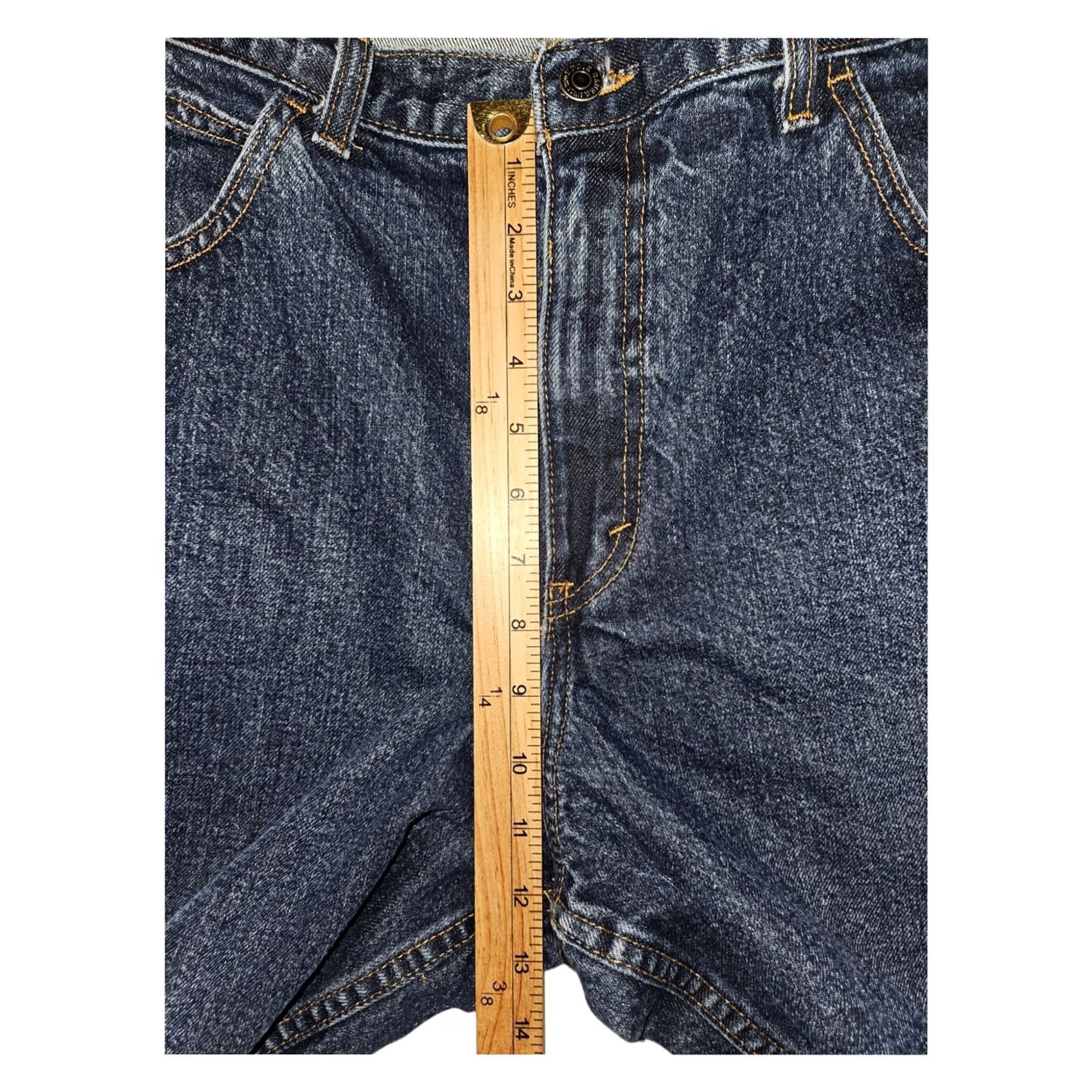 Eddie Bauer VINTAGE Eddie Bauer Jeans Cargo Shorts Men 40 Blue Denim Casual Outdoors Hiking 90s Nature Outdoor Mens) Size US 40 / EU 56 - 4 Thumbnail