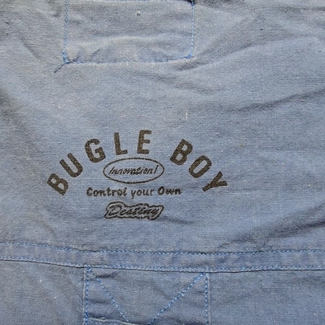 Bugle Boy Vintage Bugle Boy Blue Button-Up Logo Patch M Shirt 90s Size US XL / EU 56 / 4 - 16 Thumbnail