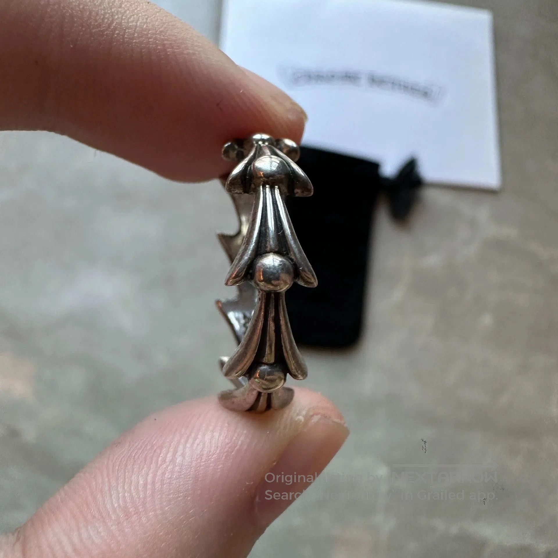 Chrome Hearts chrome hearts 925 silver fishbone ring size 10.5. Size ONE SIZE - 2 Thumbnail