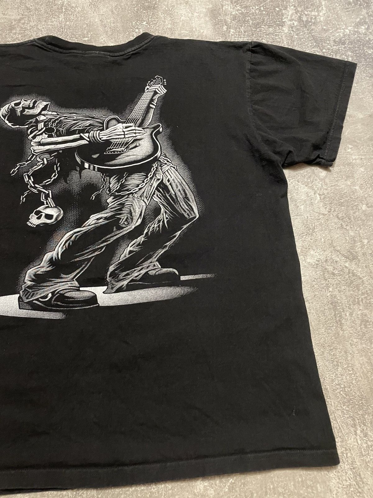Affliction Vintage Skeleton Playing Guitar Affliction Style T-Shirt Size US XL / EU 56 / 4 - 10 Thumbnail