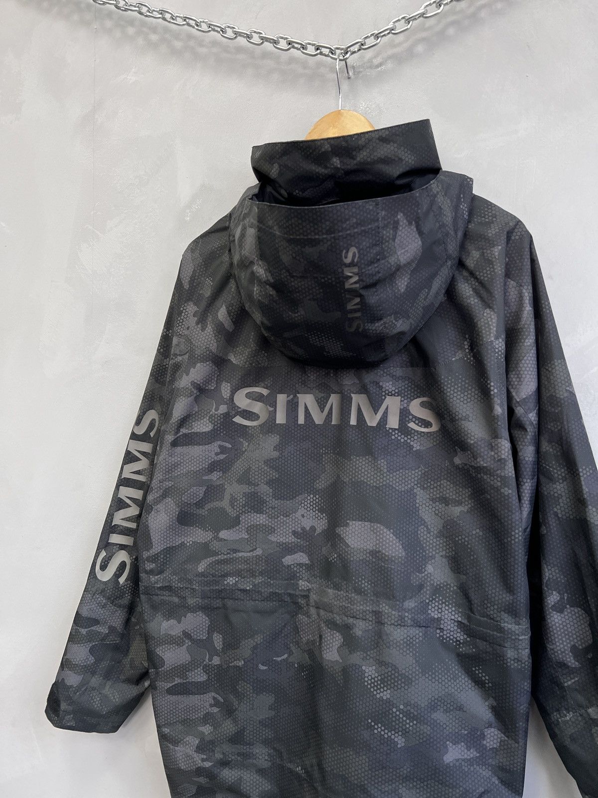 Simms Simms fishing Camo Waterproof Hooded Jacket Outdoor Size US M / EU 48-50 / 2 - 13 Thumbnail