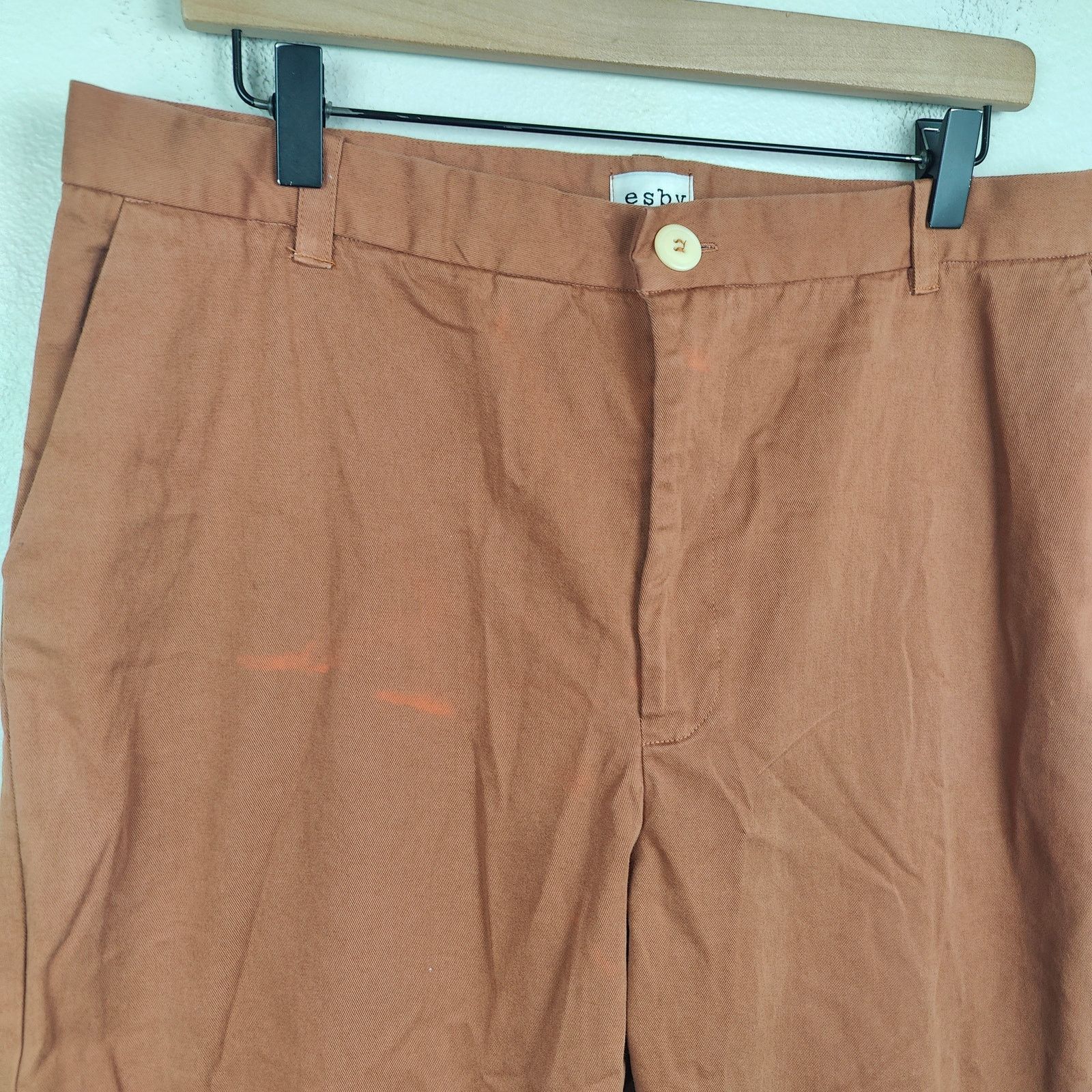 Other Esby Chino Pants 34 Rust Clay Orange Preppy Slow Fashion Size US 34 / EU 50 - 3 Thumbnail