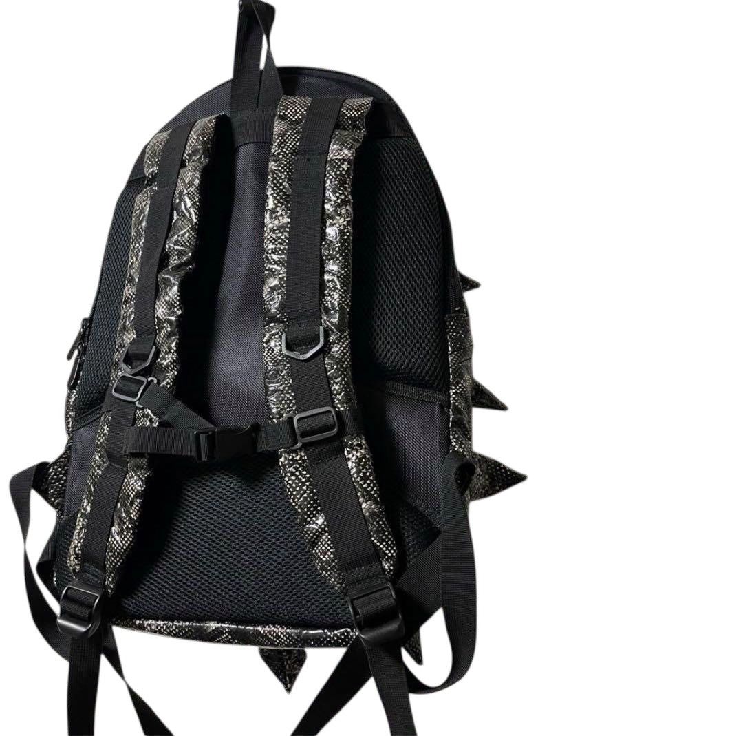 Japanese Brand Spiky bag backpack snake print python print unique Size ONE SIZE - 6 Thumbnail