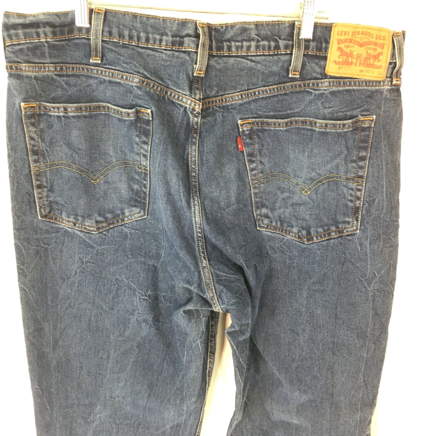 Levi's Levi's 541 Men's Jeans Regular Fit Straight Leg Blue Denim Size 42 x 32 Size US 42 / EU 58 - 3 Thumbnail