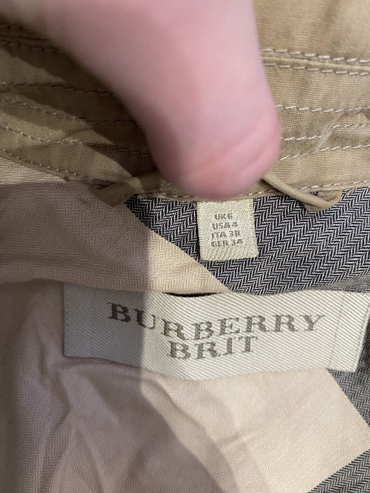 Burberry × Vintage Burberry Brit Vestes Beige Size S / US 4 / IT 40 - 11 Thumbnail