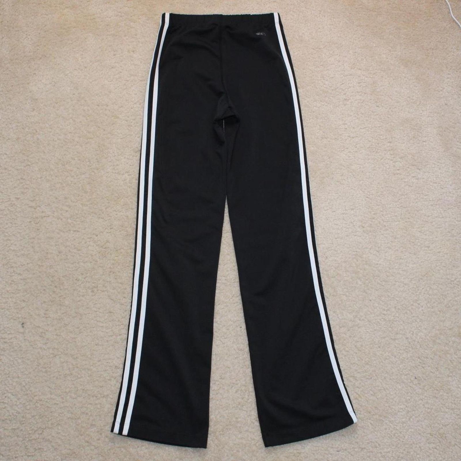 Adidas Y2K Black/White Adidas Climacool Striped Athletic Yoga Pants Size 30" / US 8 / IT 44 - 2 Thumbnail