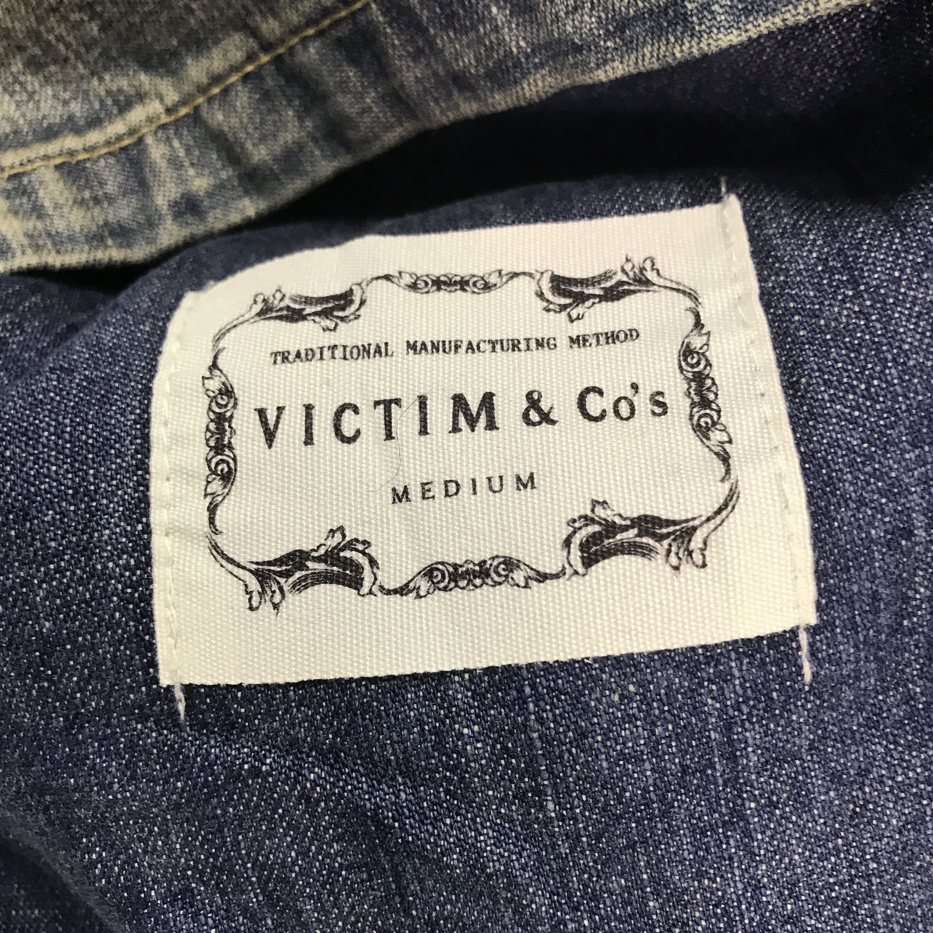 Vintage Vintage Vietim Company Button Rusty denim faded Jacket Size US M / EU 48-50 / 2 - 9 Thumbnail