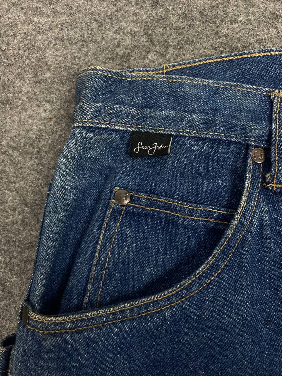 Sean John vintage sean john baggy denim embroided logo nice design Size US 34 / EU 50 - 9 Thumbnail