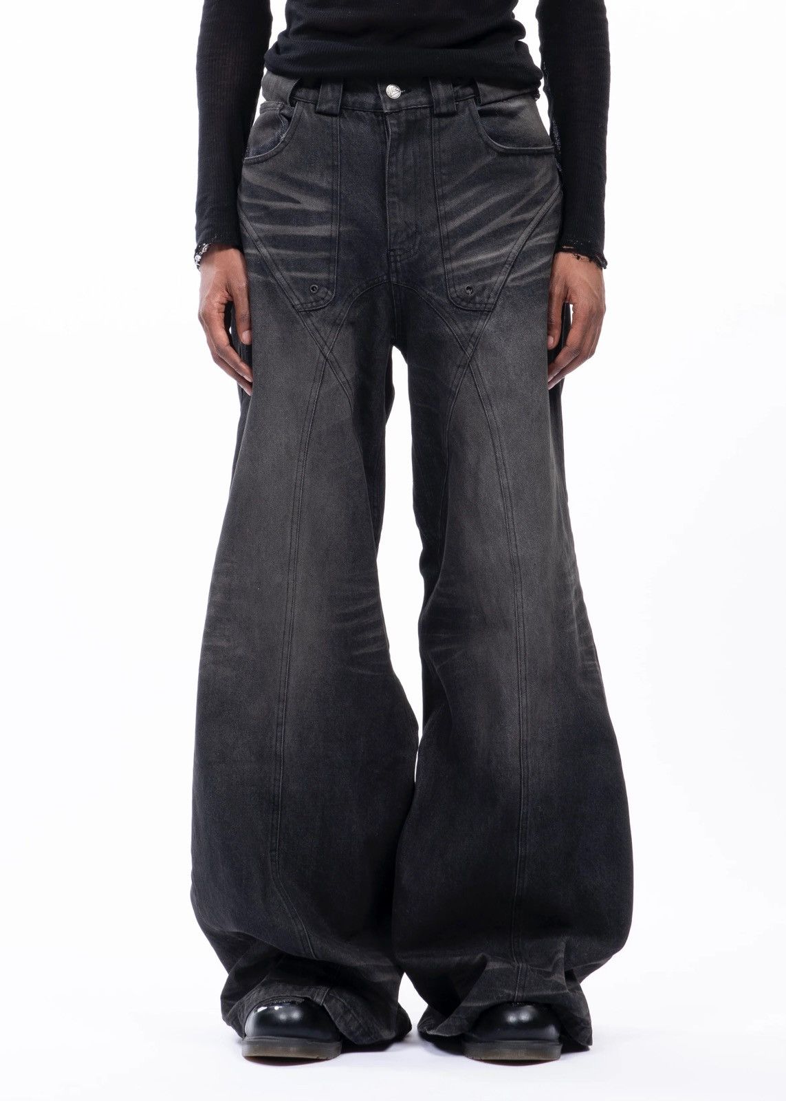 No Faith Studios Sun Faded Dune Denim Size US 30 / EU 46 - 2 Thumbnail