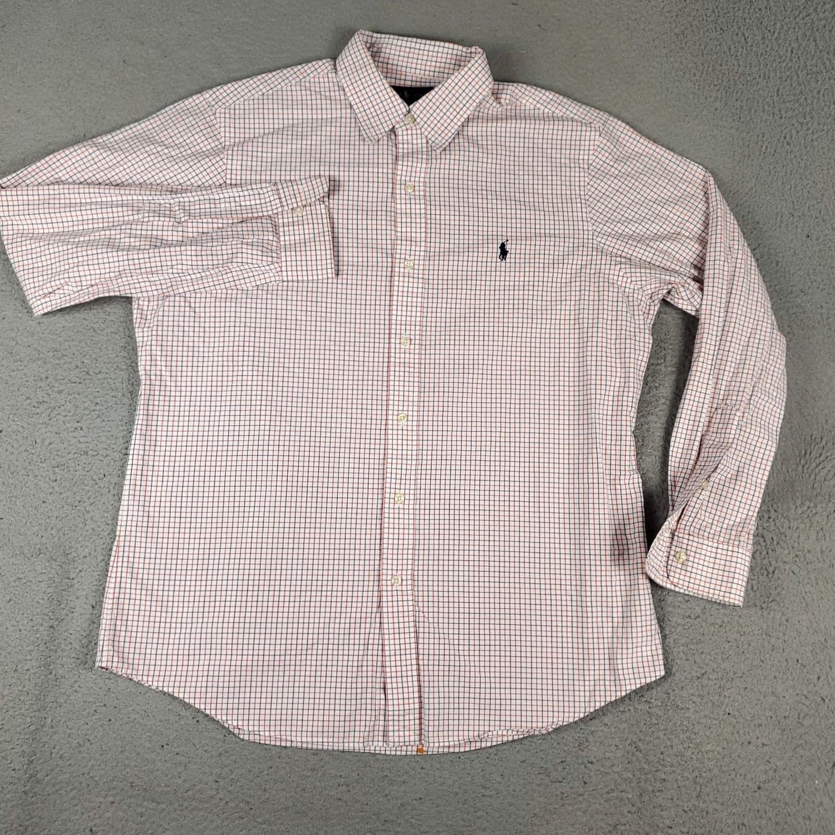 Ralph Lauren Ralph Lauren Shirt Mens Large Blue Check Pony Button Up Long Sleeve Size US L / EU 52-54 / 3 - 3 Thumbnail