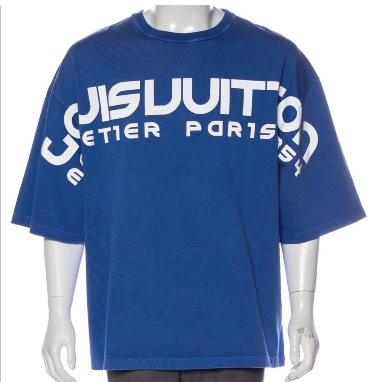 Louis Vuitton kimono style reflective logo t-shirt
