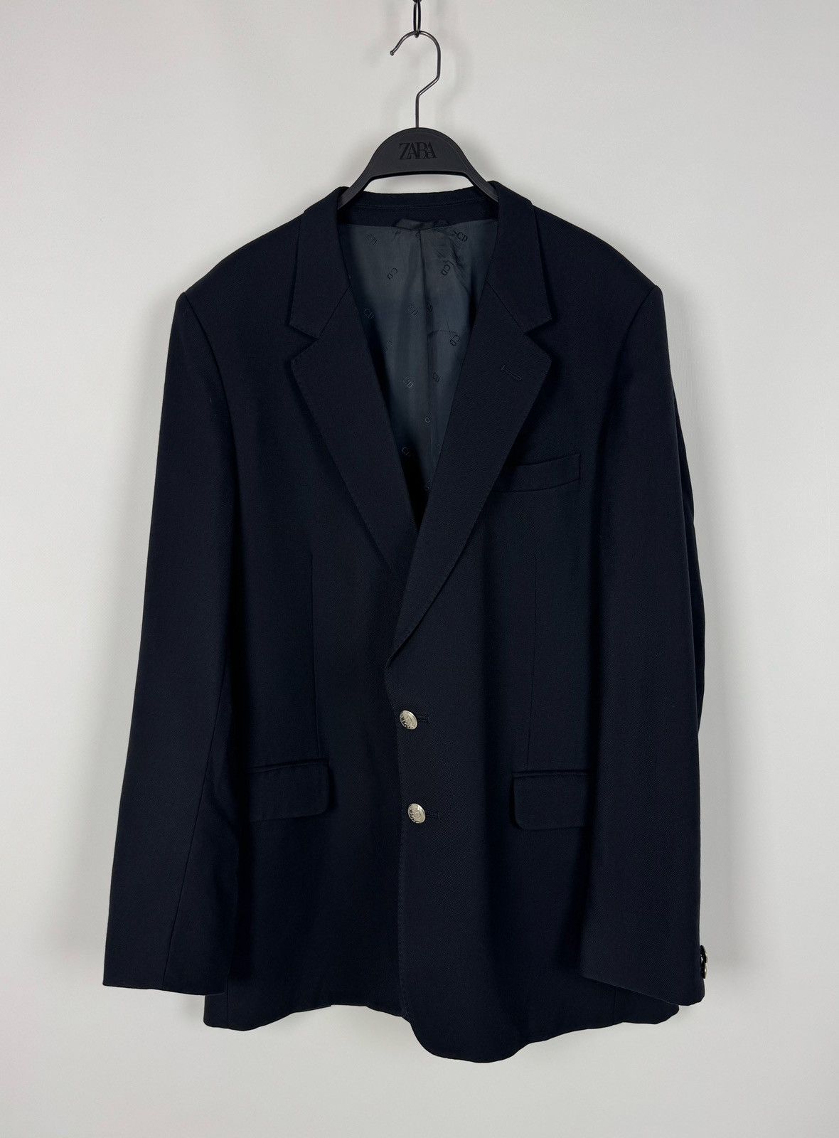 Christian Dior Monsieur 1990’s Vintage Christian Dior Monsieur Wool Blazer Size 42L - 2 Thumbnail