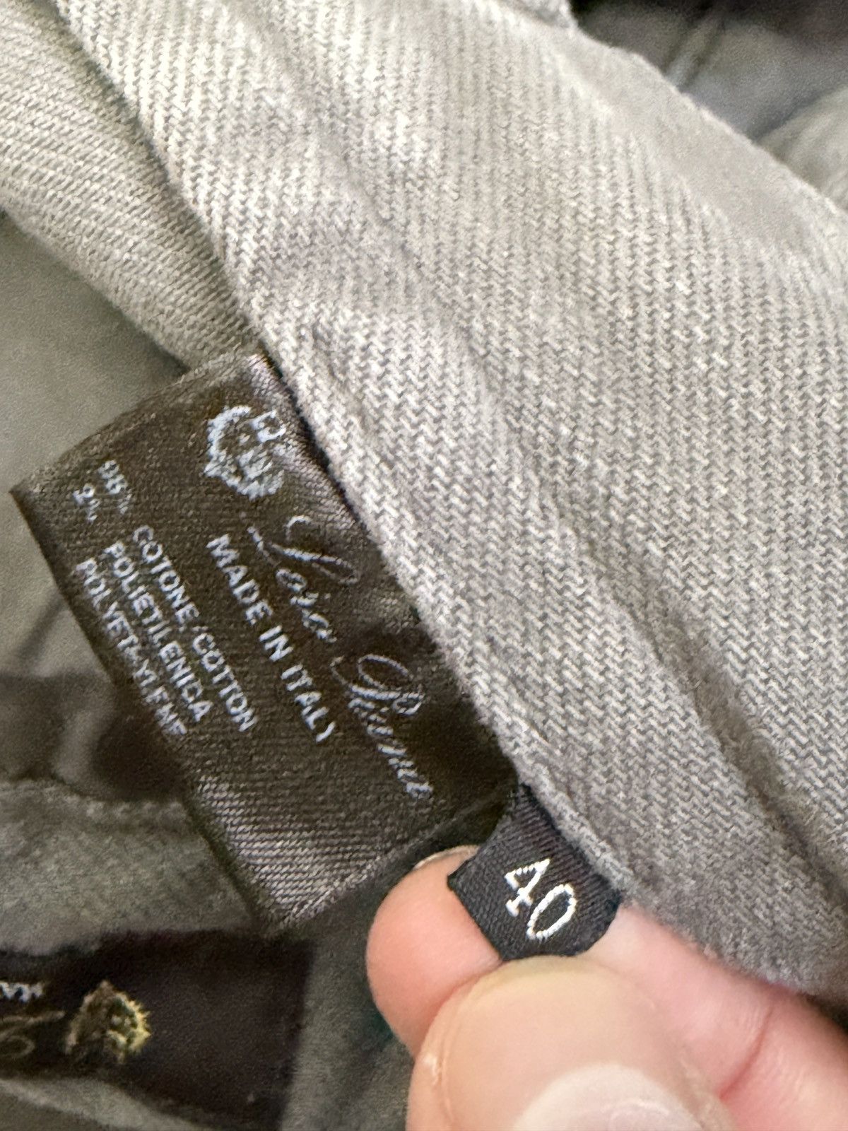 Loro Piana LORO PIANA Luxury Grey Straight Pants Orange Trim IT 40 Size 27" / US 4 / IT 40 - 6 Thumbnail
