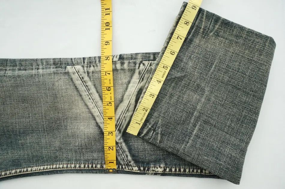 Japanese Brand Rare Vintage EDGE RUPERT Patchwork Lowrise Jeans Size US 31 - 17 Thumbnail