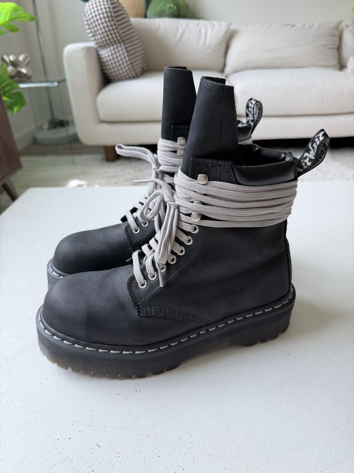 Dr. Martens x Rick Owens FW25 Quad Sole Steel Toe Boot