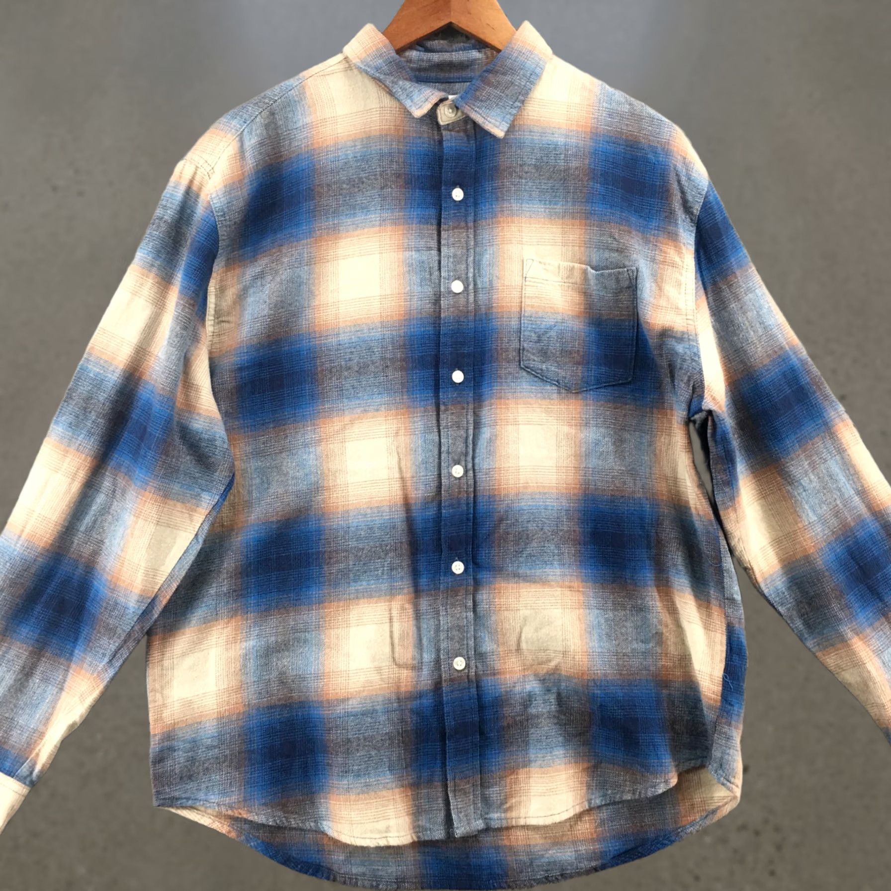 Vintage Nike AZ Arizona Button-Up Long Sleeve Shirt Mens M Blue Plaid Collar Pocket Cotton Shirt Size US M / EU 48-50 / 2 - 1 Thumbnail