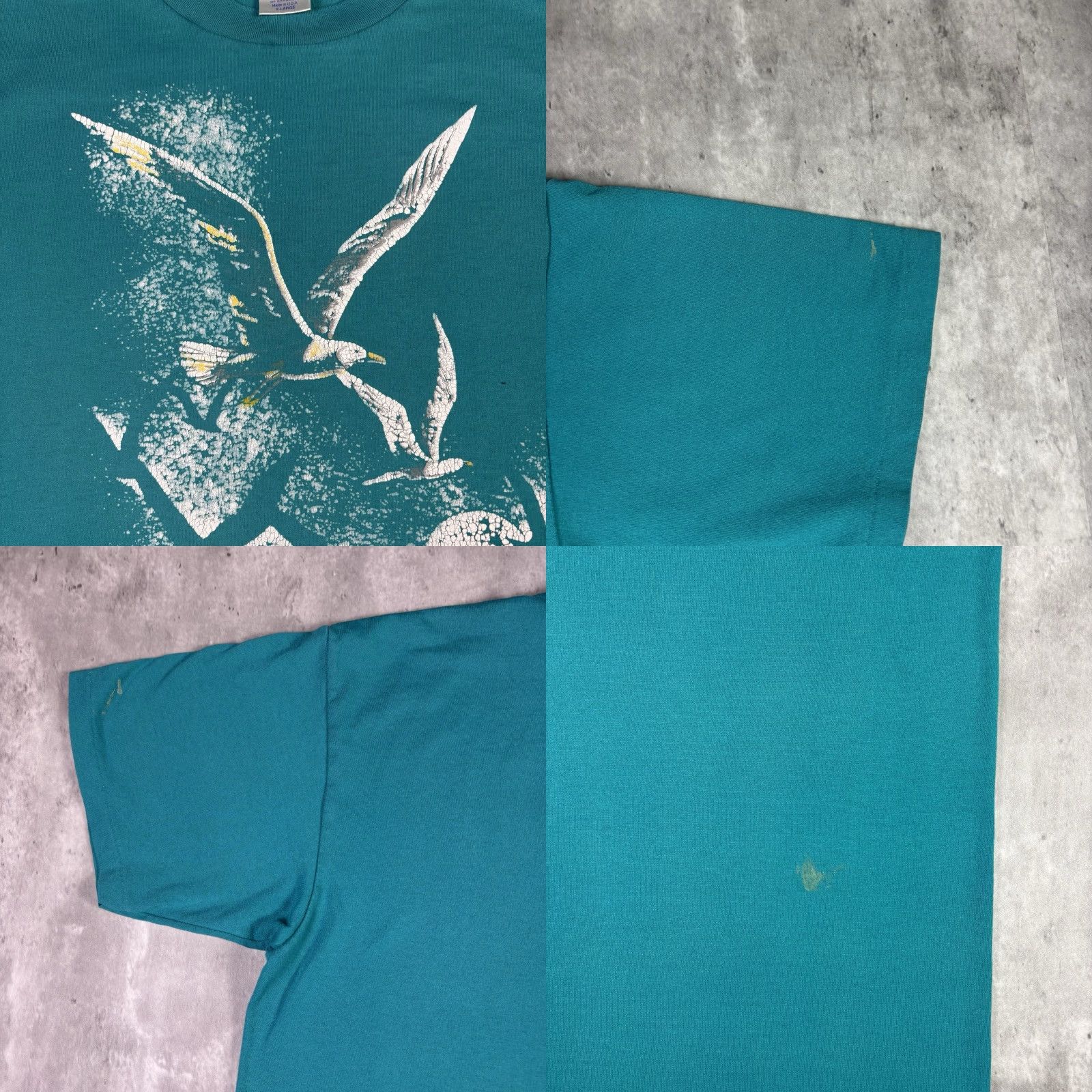 Vintage VINTAGE Animal T-Shirt Men XL Blue Lizard Crew Neck Short Sleeve Birds Wildlife 90s Size US XL / EU 56 / 4 - 8 Thumbnail